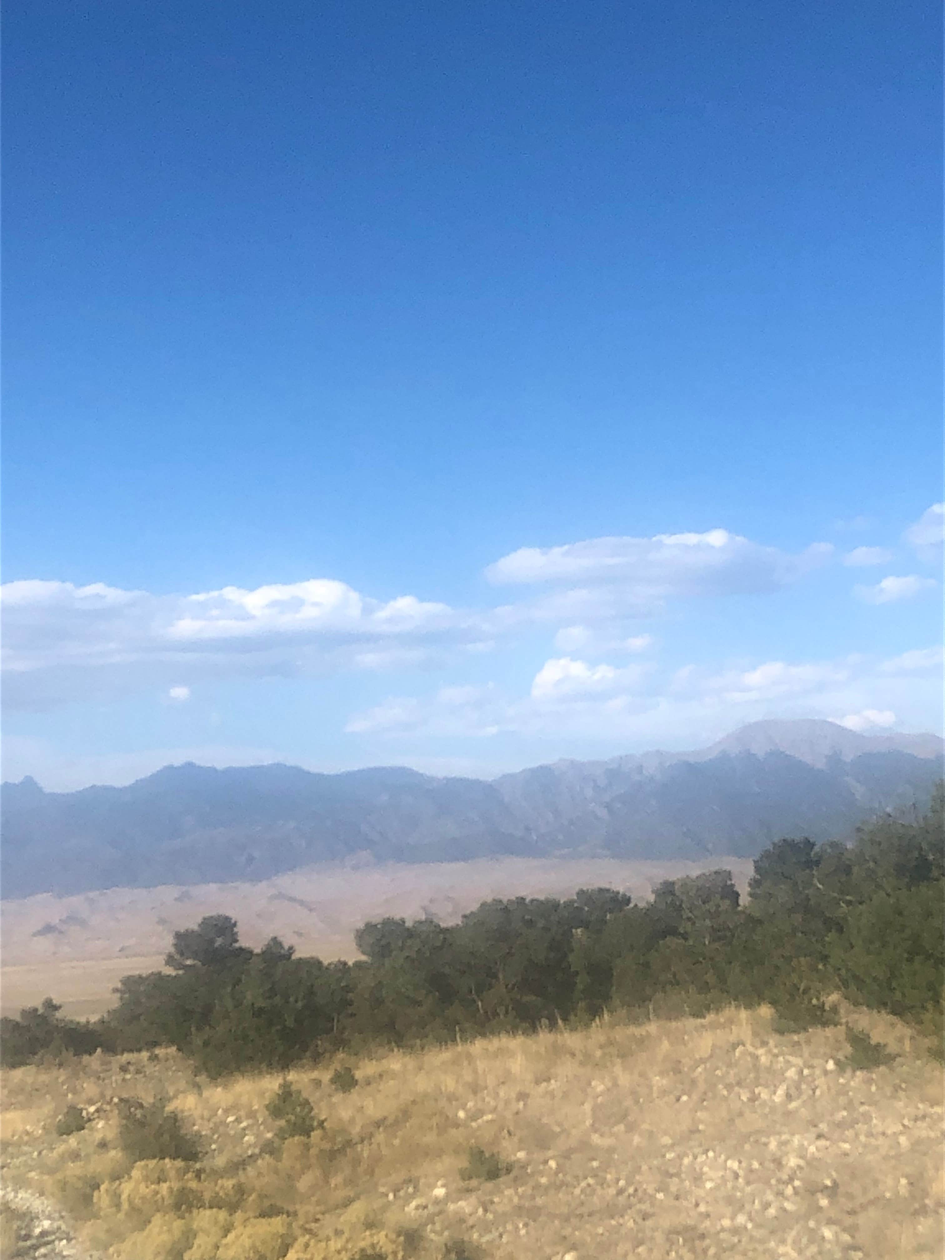 The view from the lookout which is not part of the campground.
