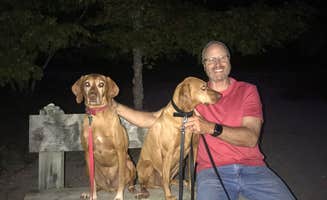 Mary K.'s photo of camping with pets at Leelanau State Park Campground near Ellsworth, MI