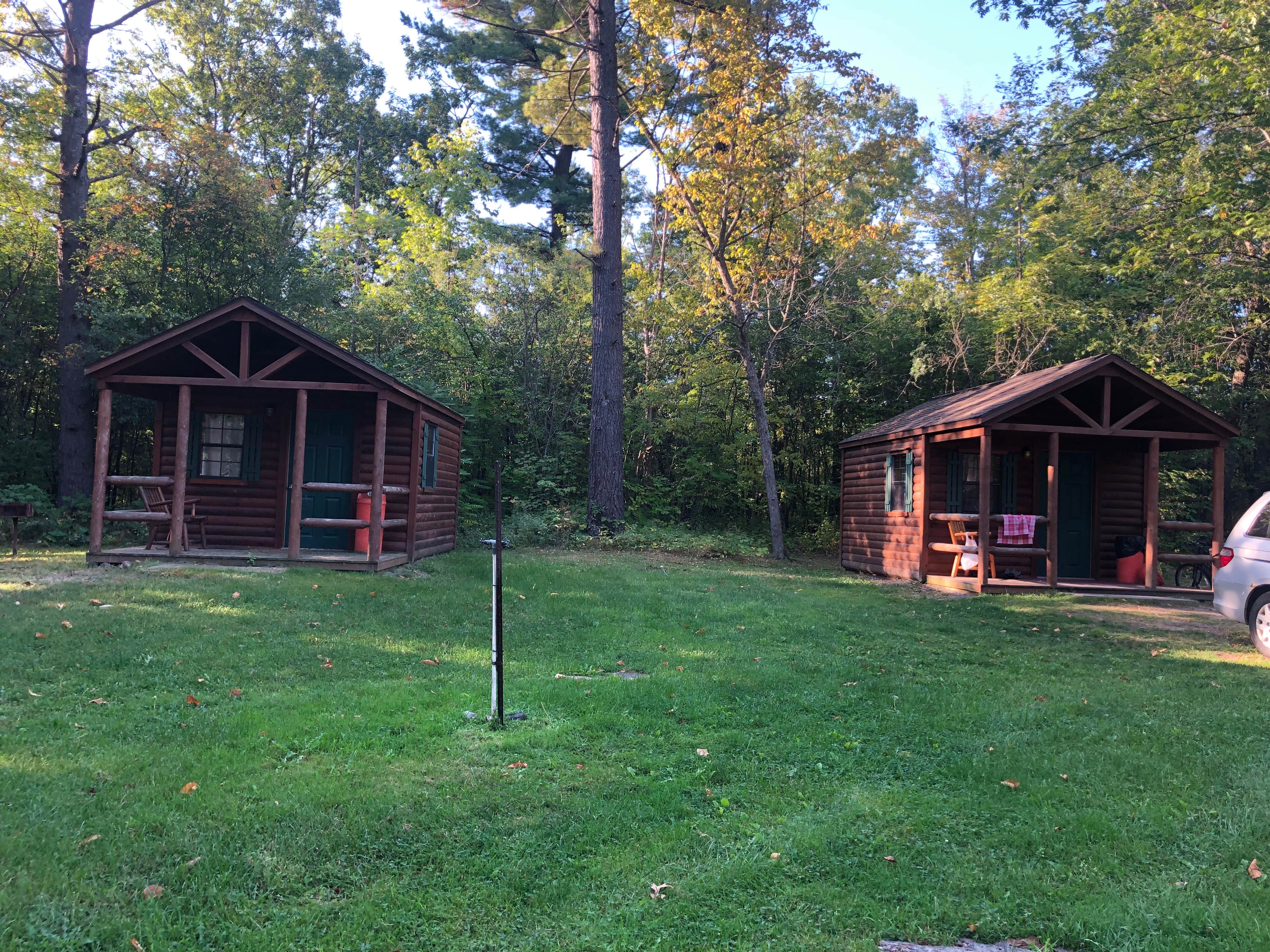 Lee D.'s photo of glamping accommodations at AuSable Chasm Campground near Milton, VT