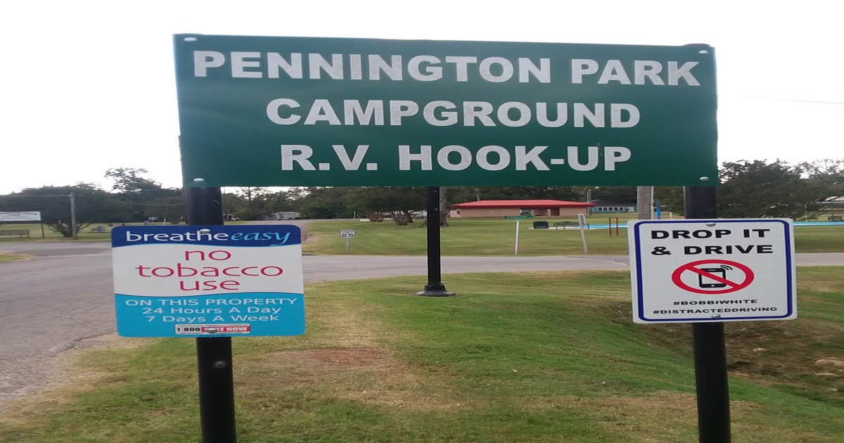 Pennington Creek Park Camping Tishomingo, OK