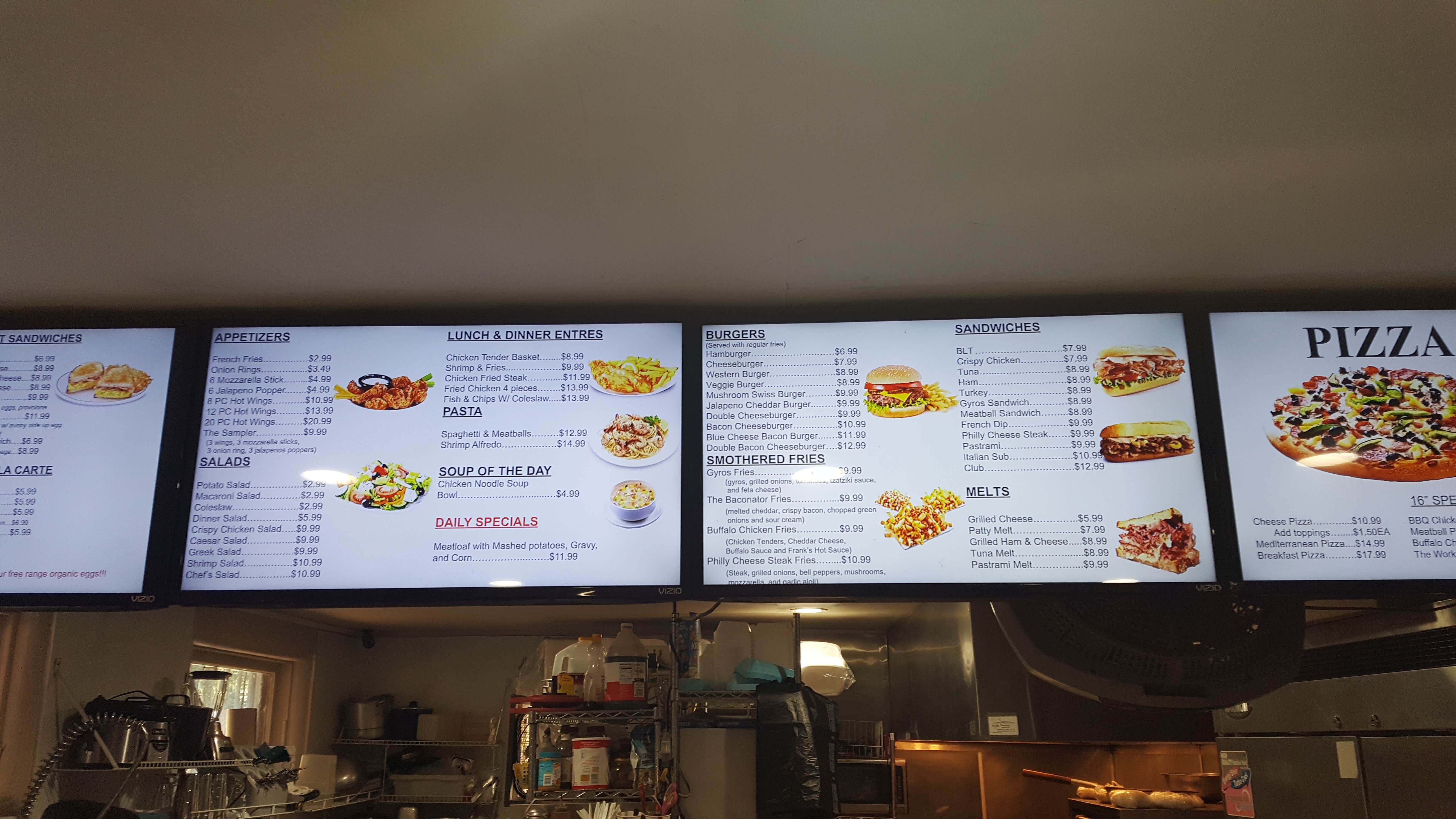 Menu from local store down the street