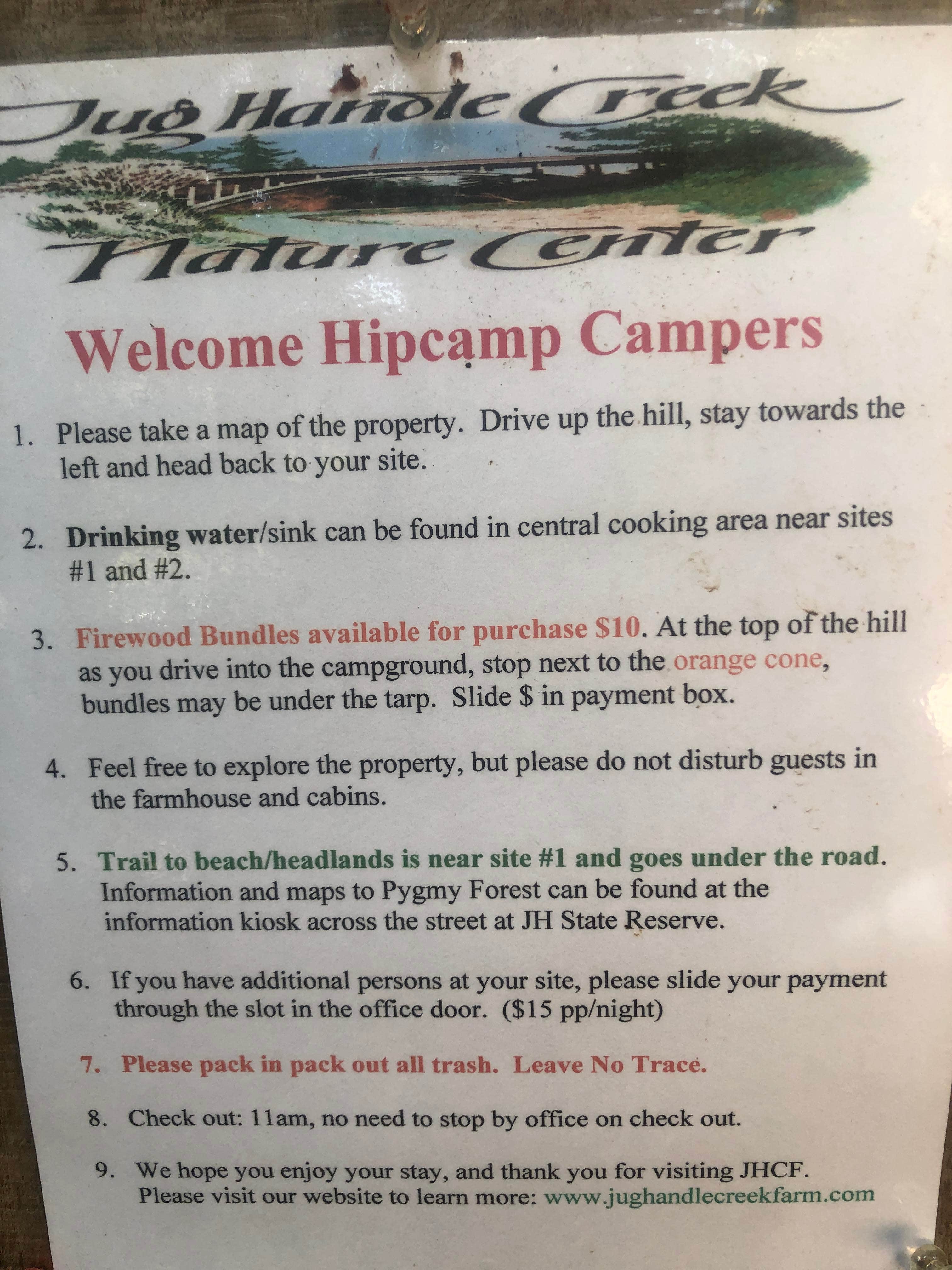 Camper-submitted photo at Jughandle Creek Farm near Mendocino, CA