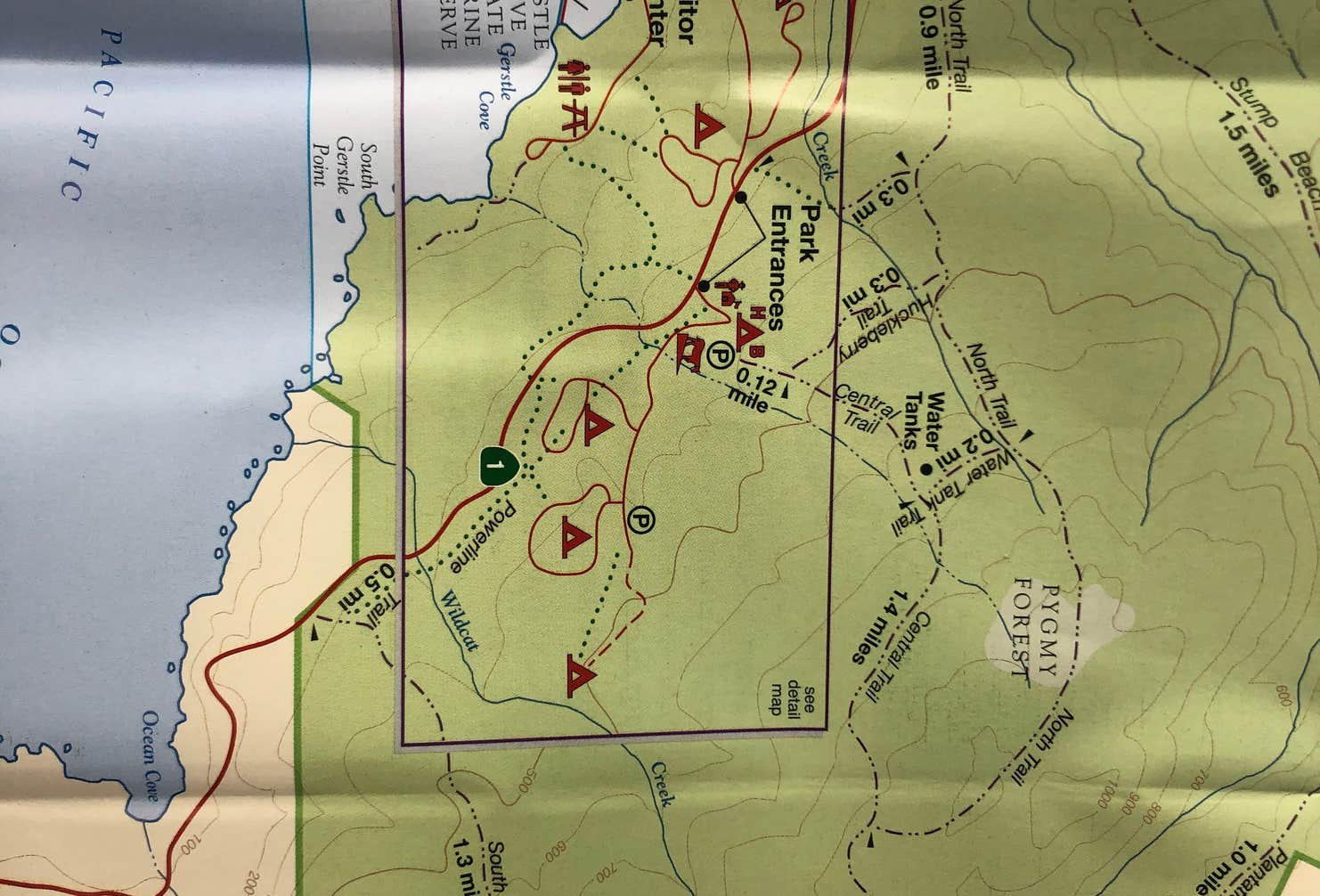 Salt Point Map Salt Point State Park Campground | Annapolis, California