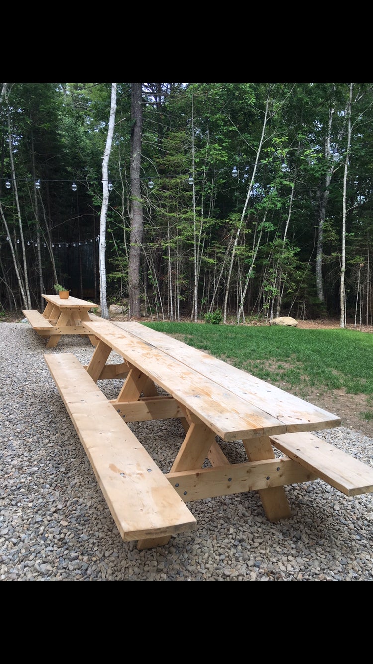 Common space with picnic tables