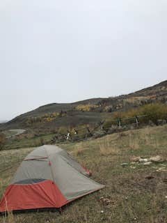 Isabelle K.'s photo of a dispersed camping area at Fifth Water Hot Springs Backpacking Site near Springville, UT
