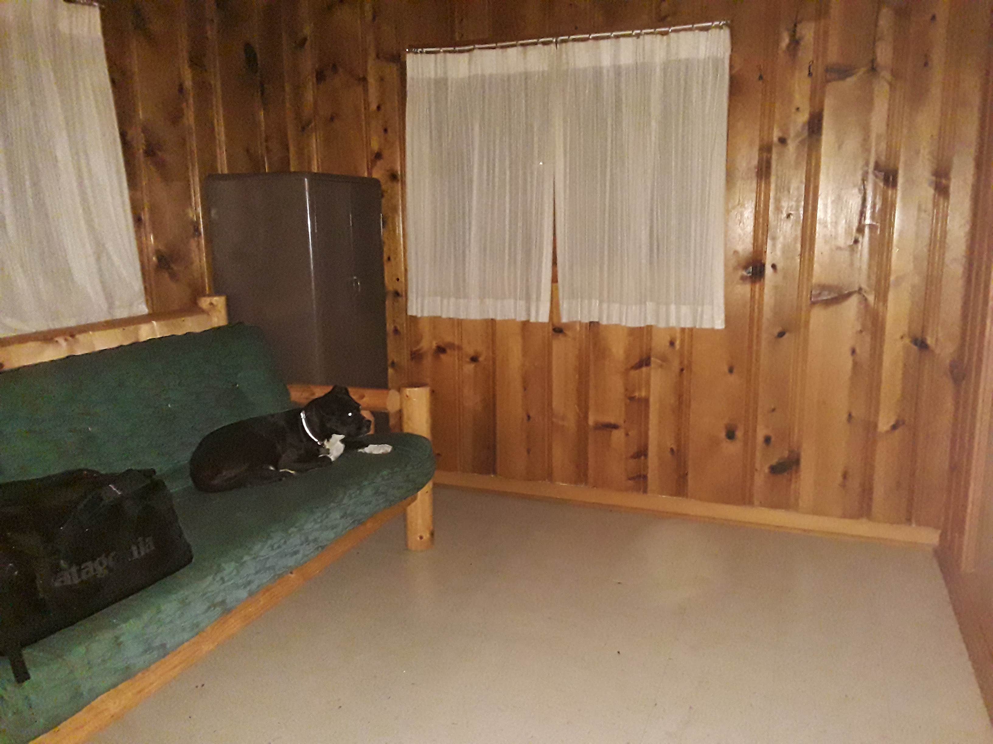 Brittney J.'s photo of glamping accommodations at Deer Creek Guard Station Cabin near Kimberly, OR