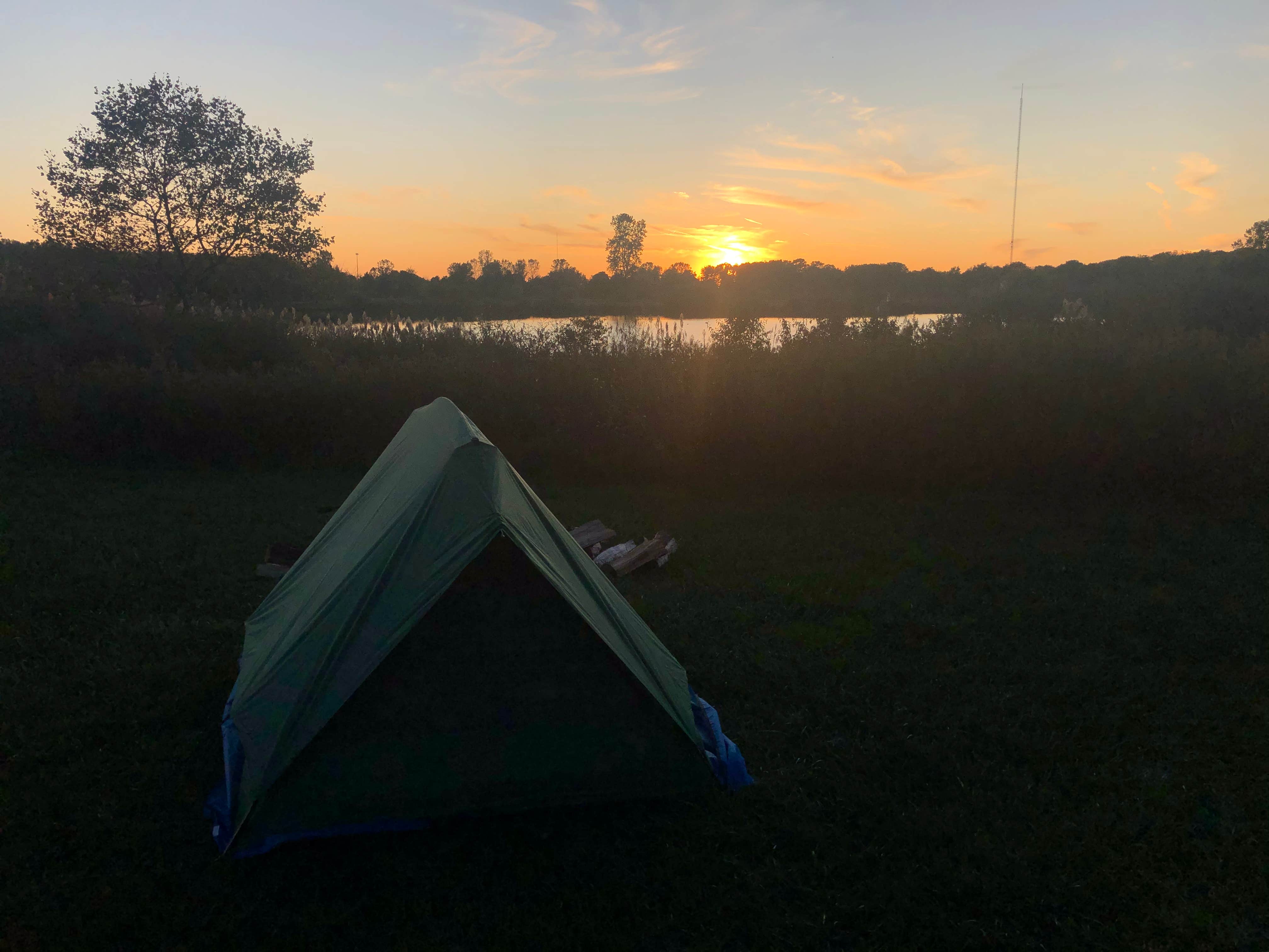 Justin B.'s photo of tent camping at Maumee Bay State Park Campground near Monroe, MI
