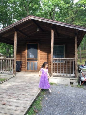 Lysandra R.'s photo of a cabin at Rocky Gap State Park Campground near Entriken, PA