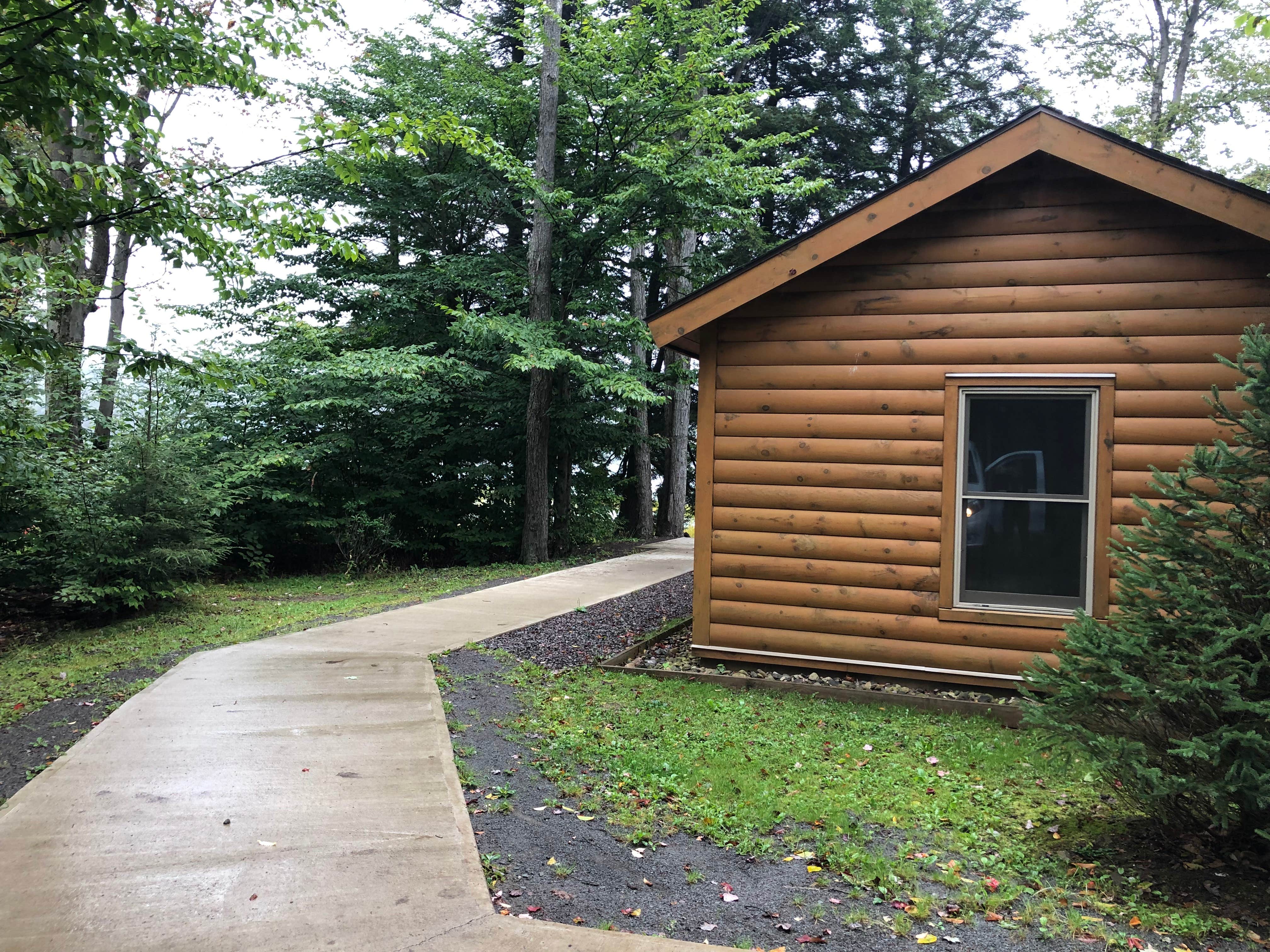Lee D.'s photo of glamping accommodations at Ricketts Glen State Park Campground near Union Dale, PA