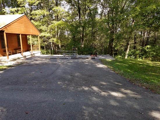 J K.'s photo of a cabin at Raccoon Creek State Park Campground near Slippery Rock, PA