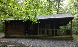 J K.'s photo of a cabin at Nockamixon State Park Cabins near Pottstown, PA
