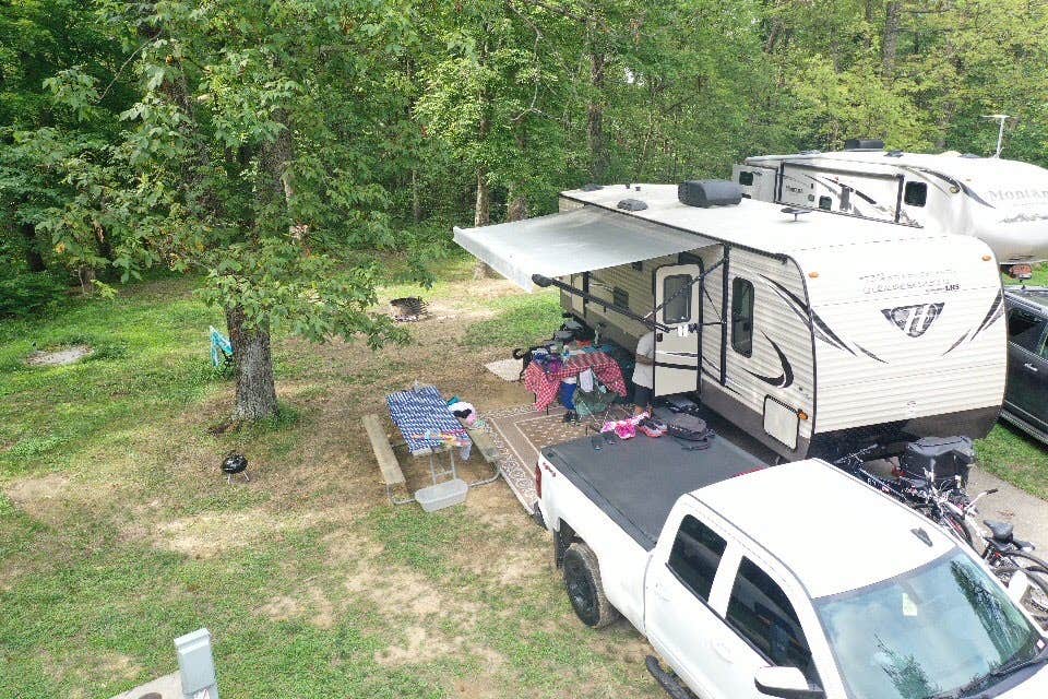 Shasta K.'s photo of rv camping at Hocking Hills State Park Campground near New Plymouth, OH