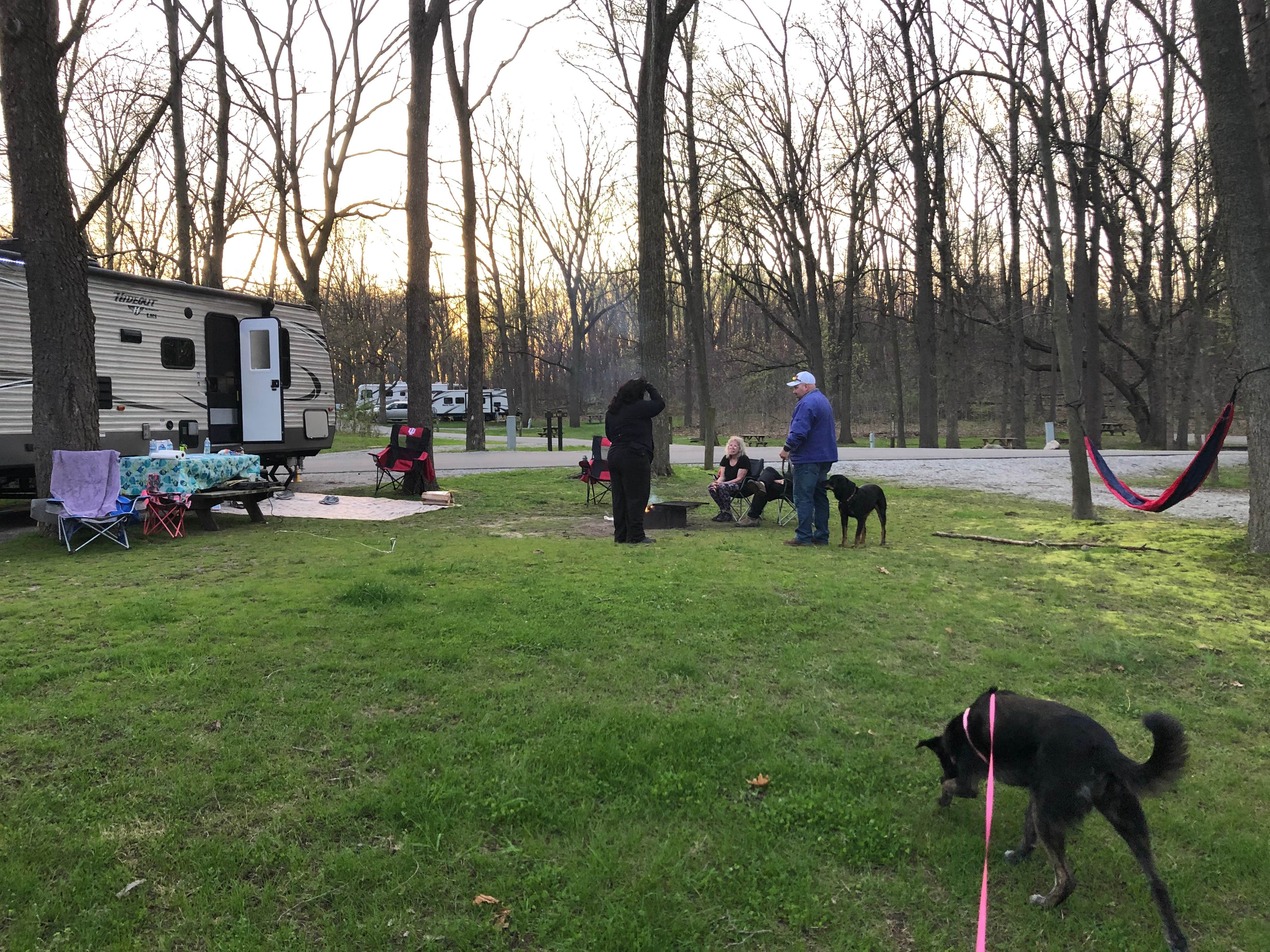 Shasta K.'s photo of camping with pets at Pokagon State Park Campground near Fremont, IN
