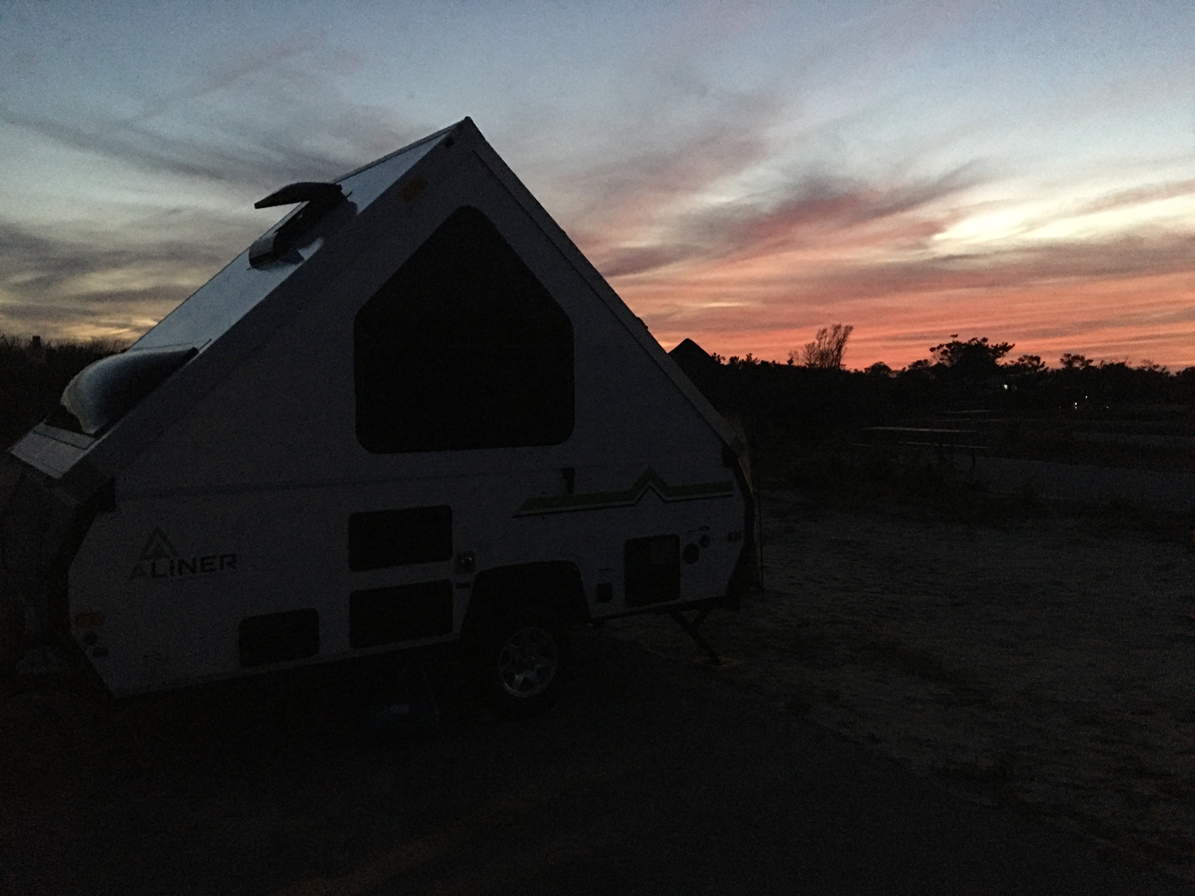 Our site at sunset