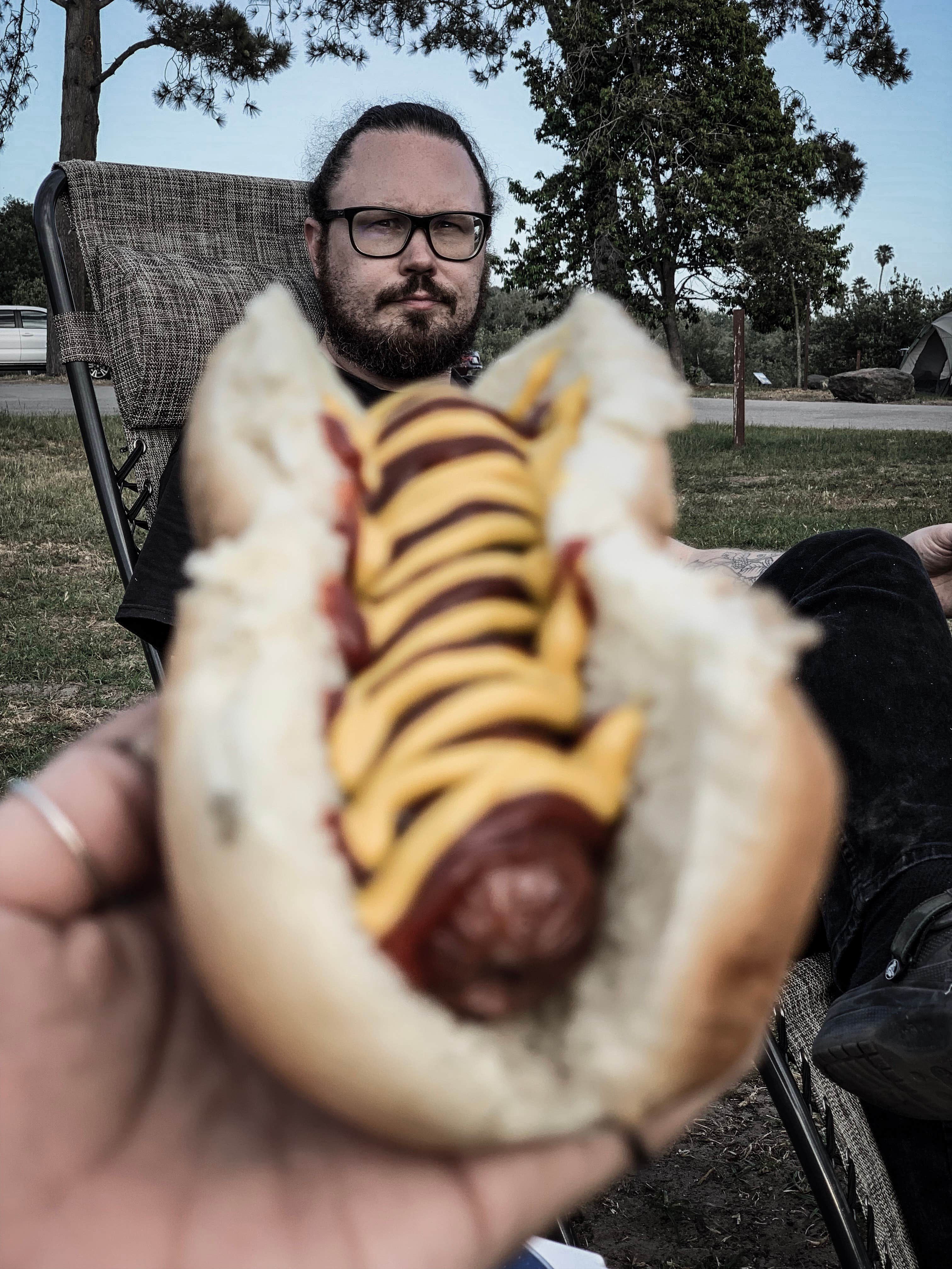 Chanel C.'s photo of camping with pets at Oceano Campground — Pismo State Beach near Pismo Beach, CA