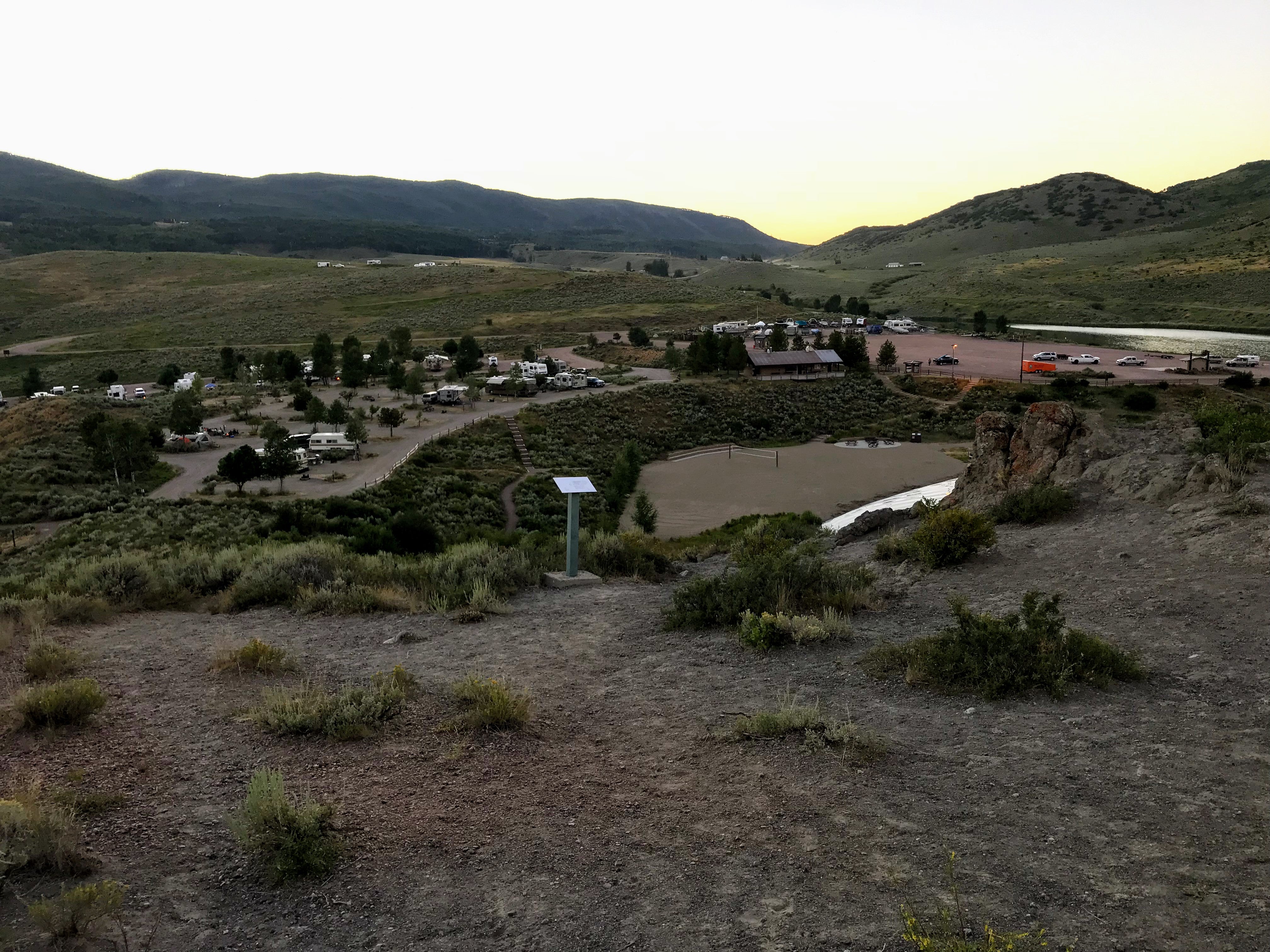 Overview of the campground