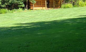 Randy D.'s photo of a cabin at Belknap Hot Springs Lodge and Gardens near Foster, OR