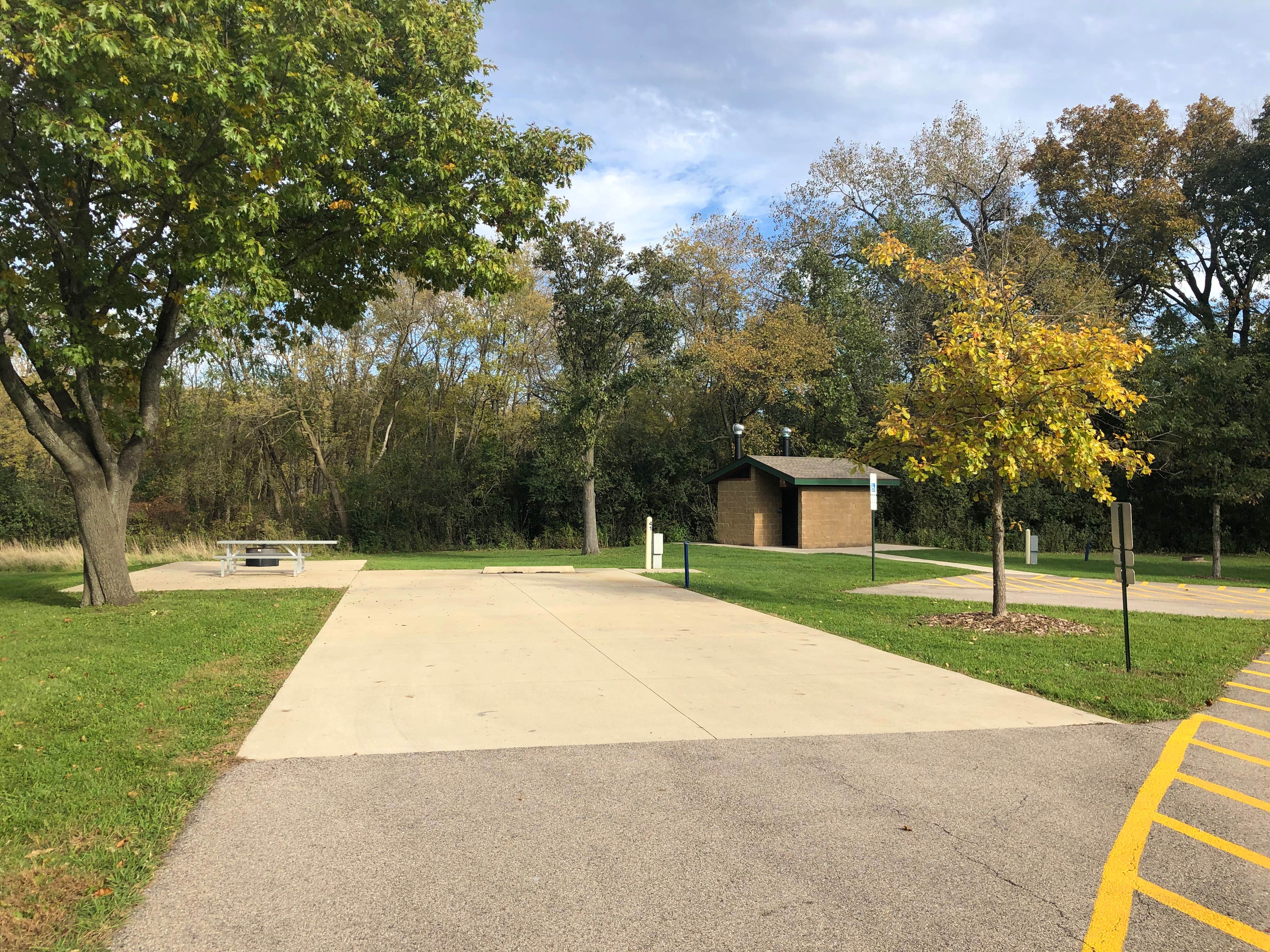 Several campsites for people with special needs