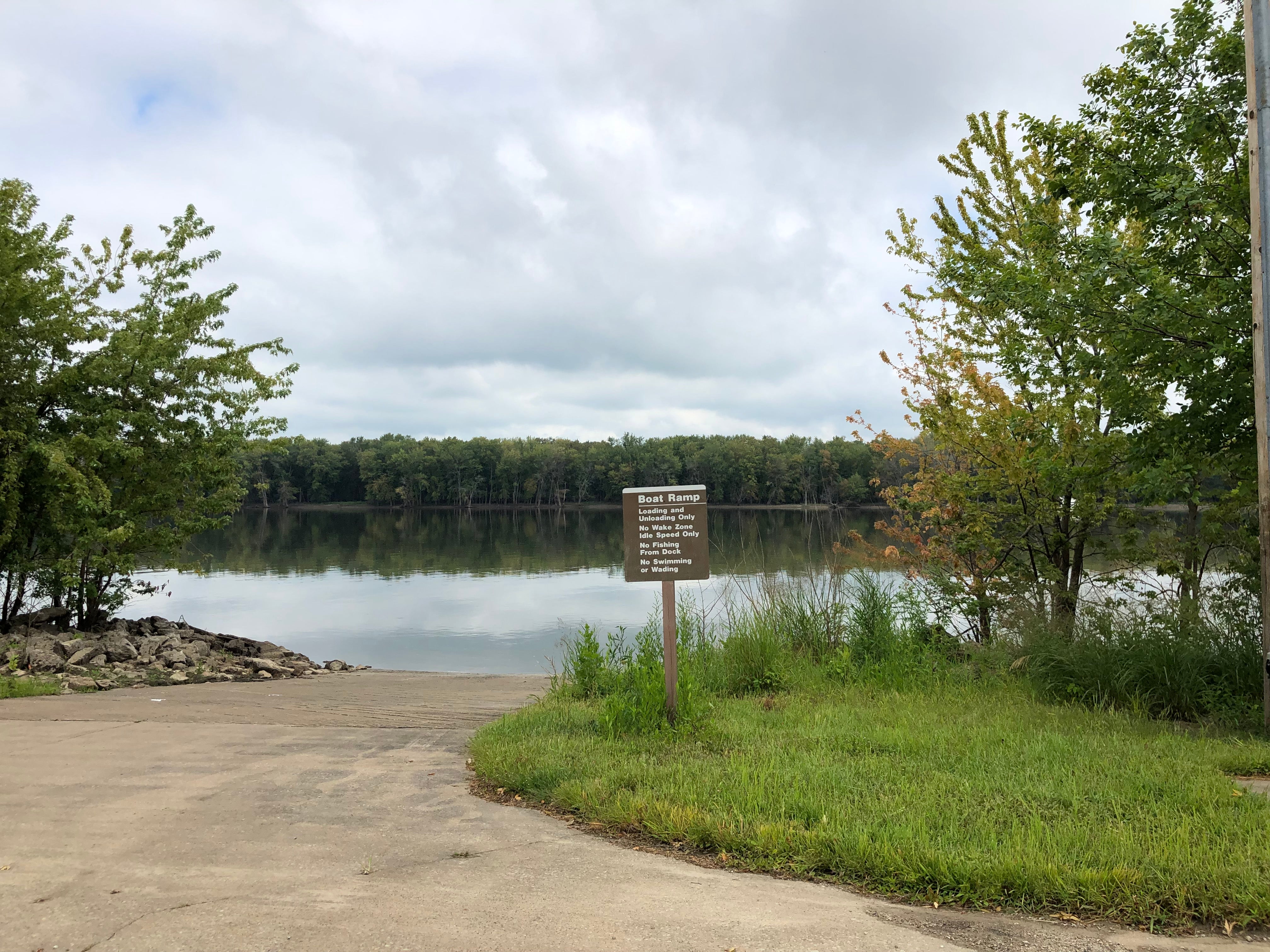 Water access for boat launch and fishing