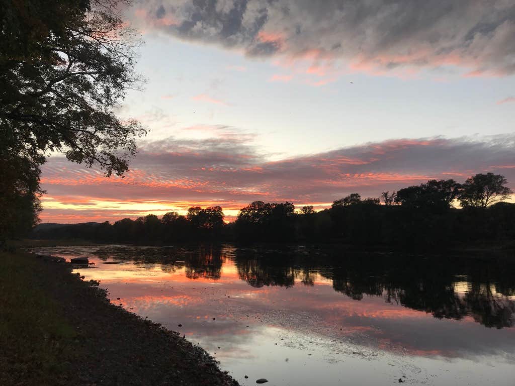 Down along the river.