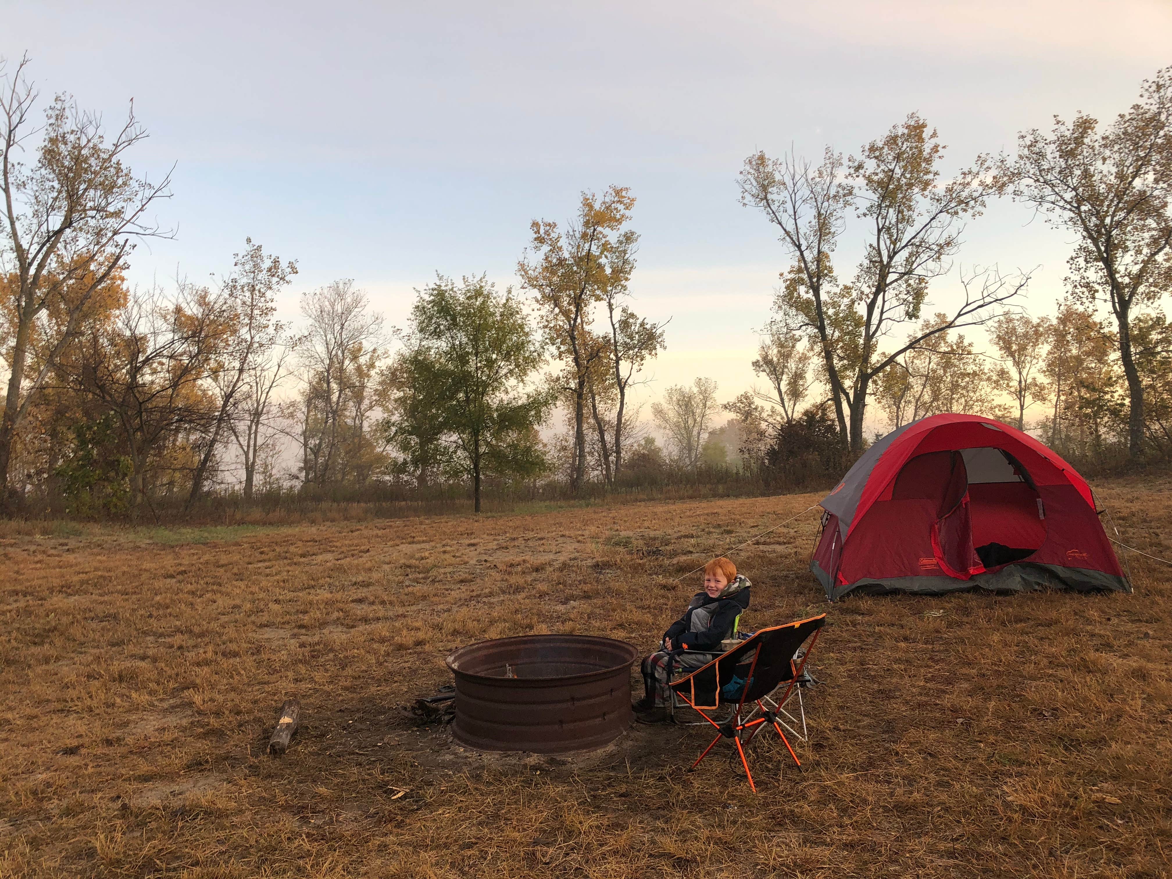 Willy W.'s photo of tent camping at Colfax Quarry Springs Park near Gladbrook, IA