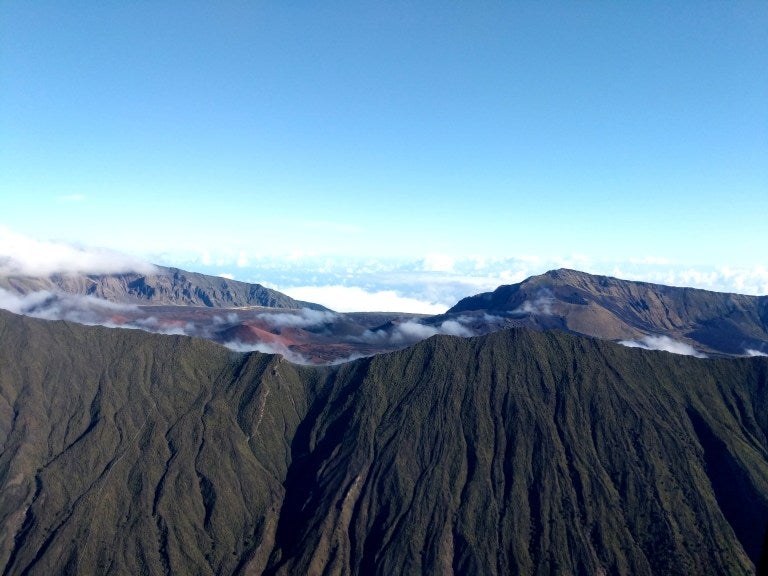 Haleakala Crater View From Helicopter