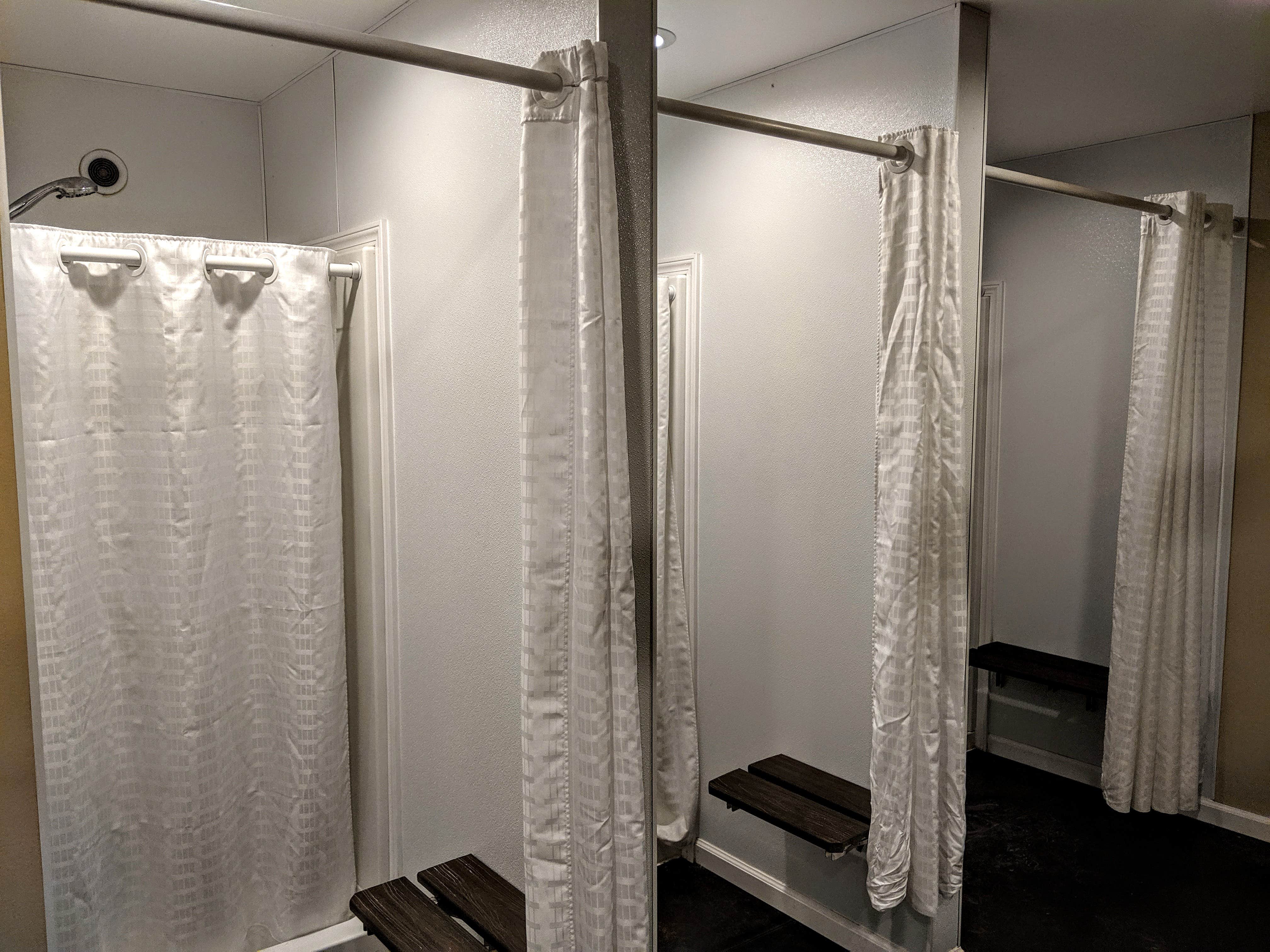 Super clean and modern shower facilities...just like home really.