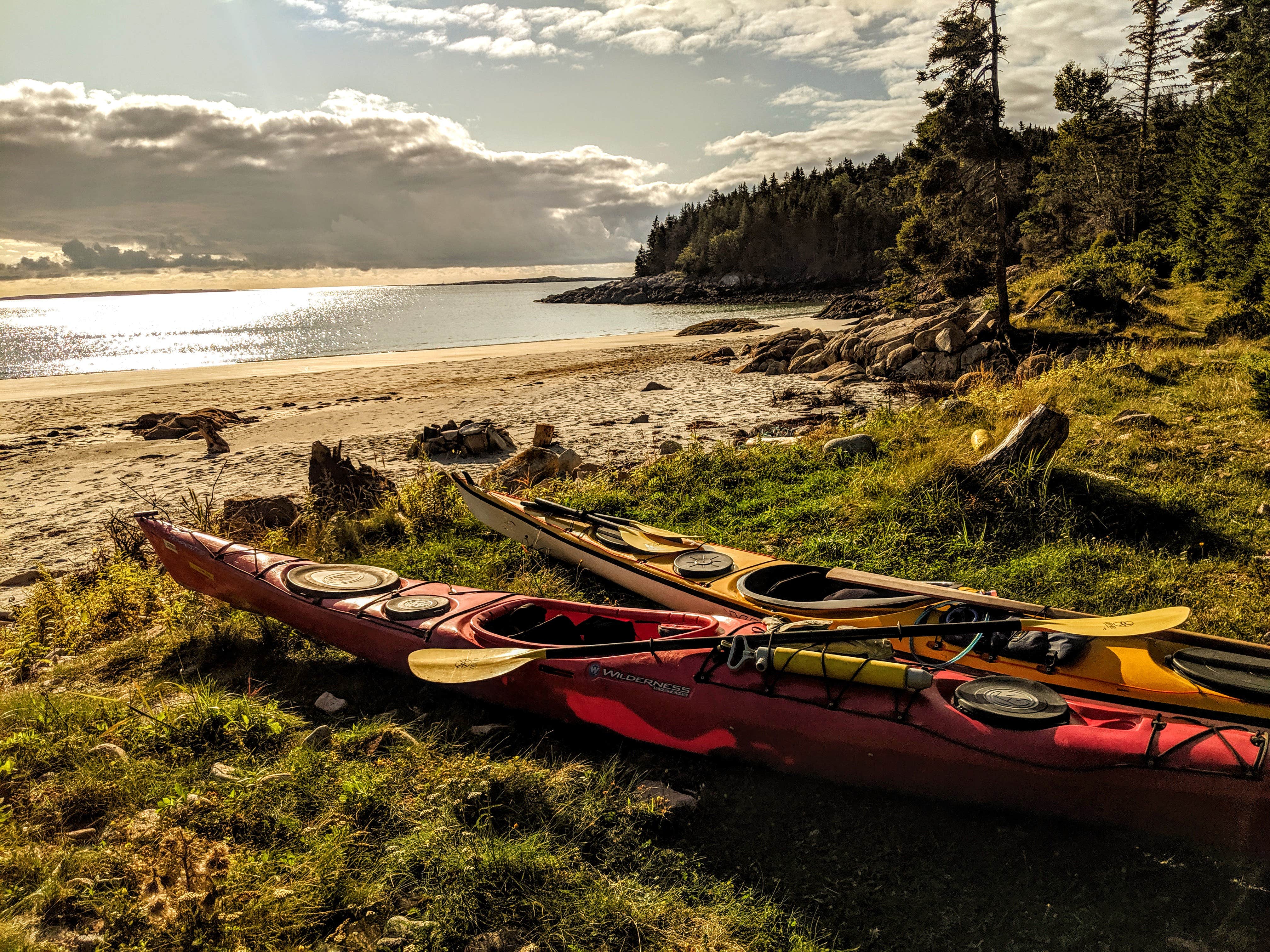 Gorgeous morning light across Sand Cove.