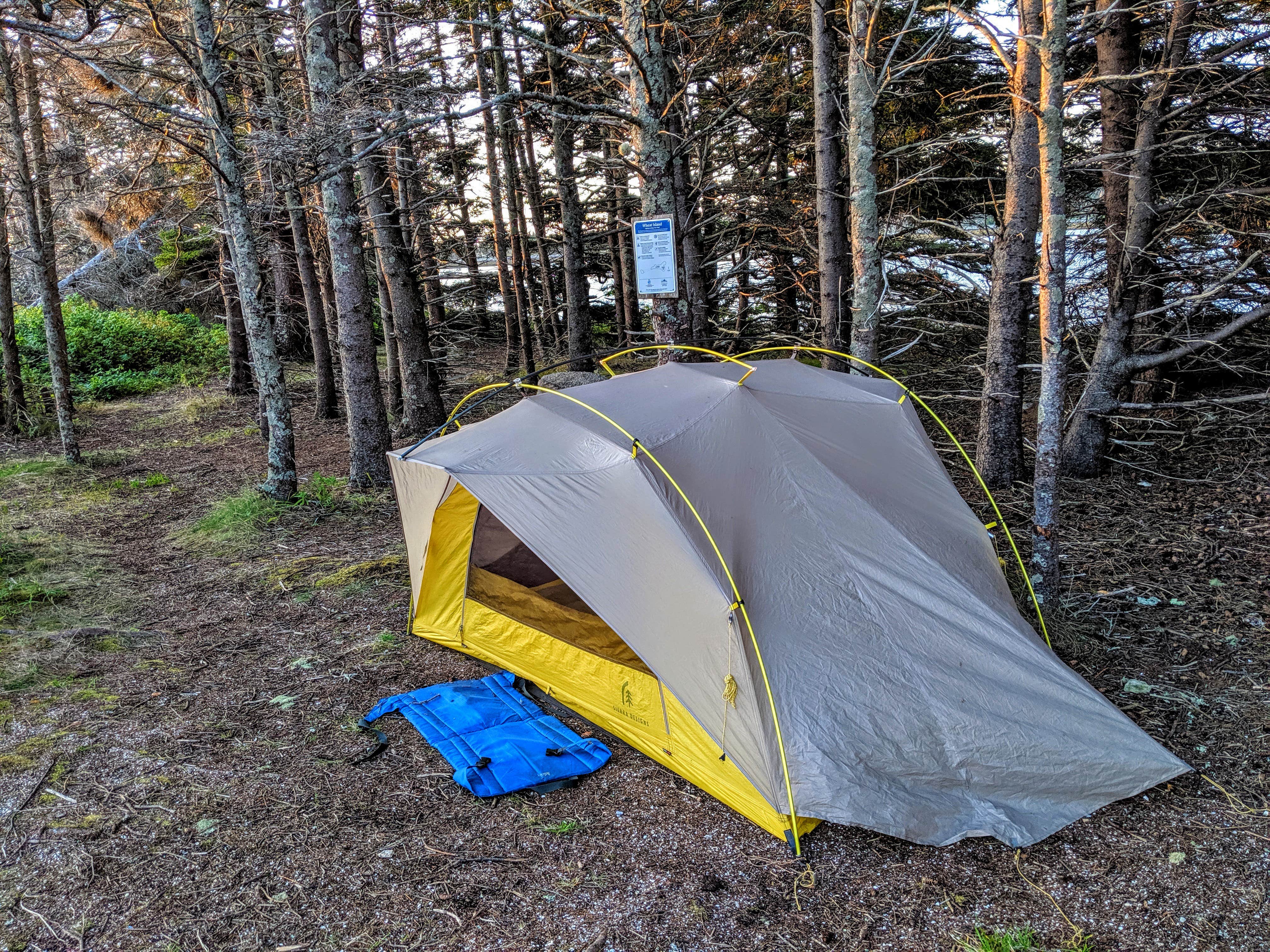 Shari  G.'s photo of a dispersed camping area at Wheat Island near Bar Harbor, ME