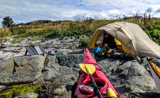 Shari  G.'s photo of a dispersed camping area at Doliver Island in Maine