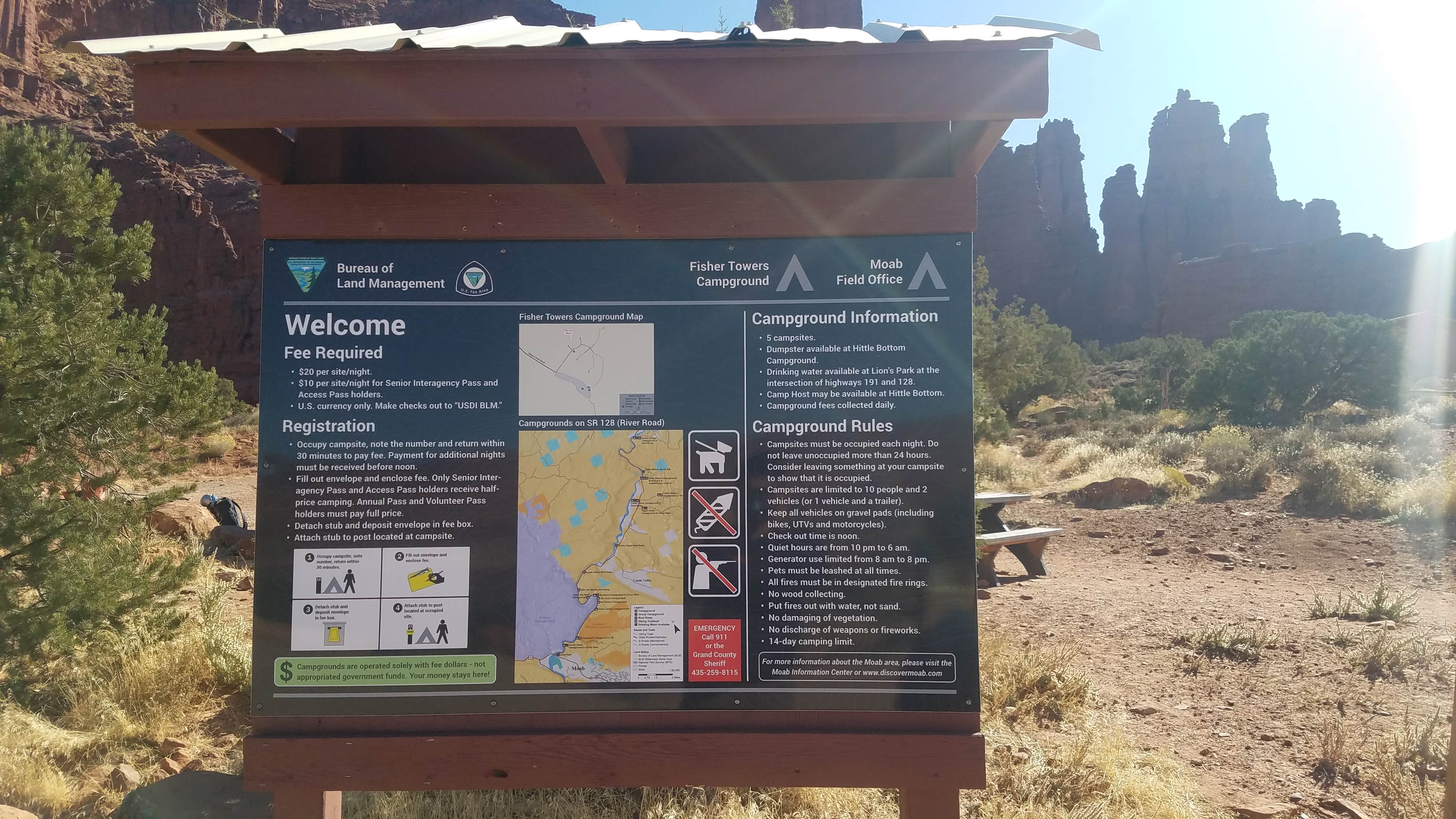 Camper submitted image from Fisher Towers Campground - 4