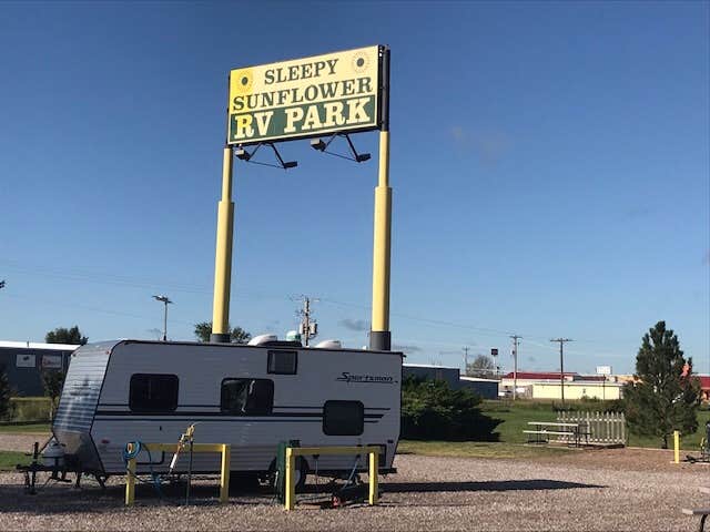 Shannon G.'s photo of rv camping at Sleepy Sunflower RV and Campground near Lewellen, NE