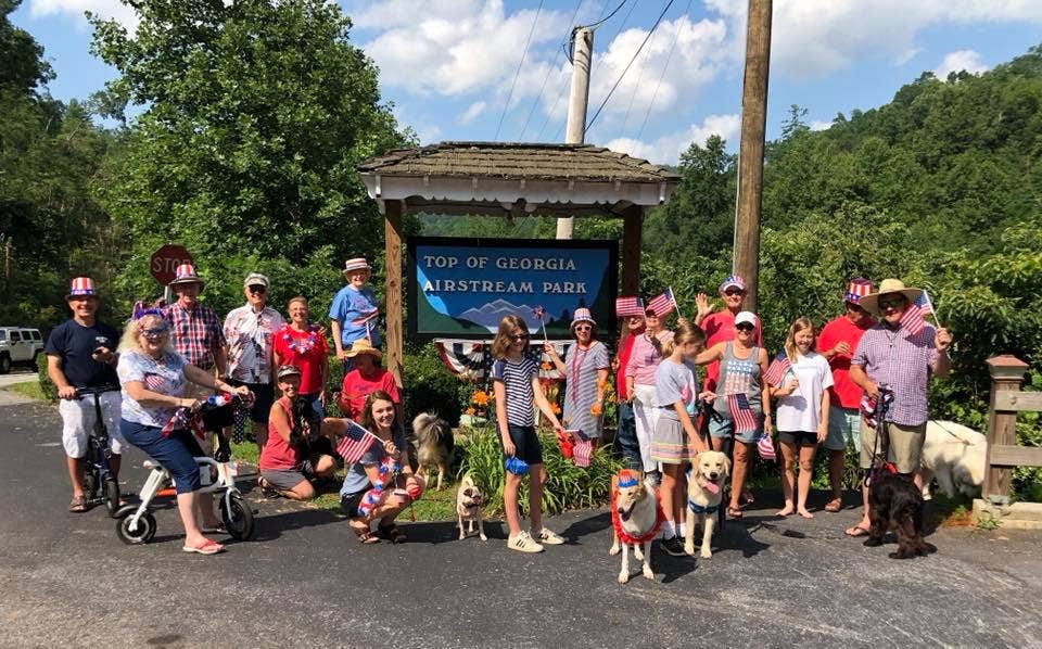 Kimberly F.'s photo of camping with pets at Top of Georgia Airstream Park near Helen, GA