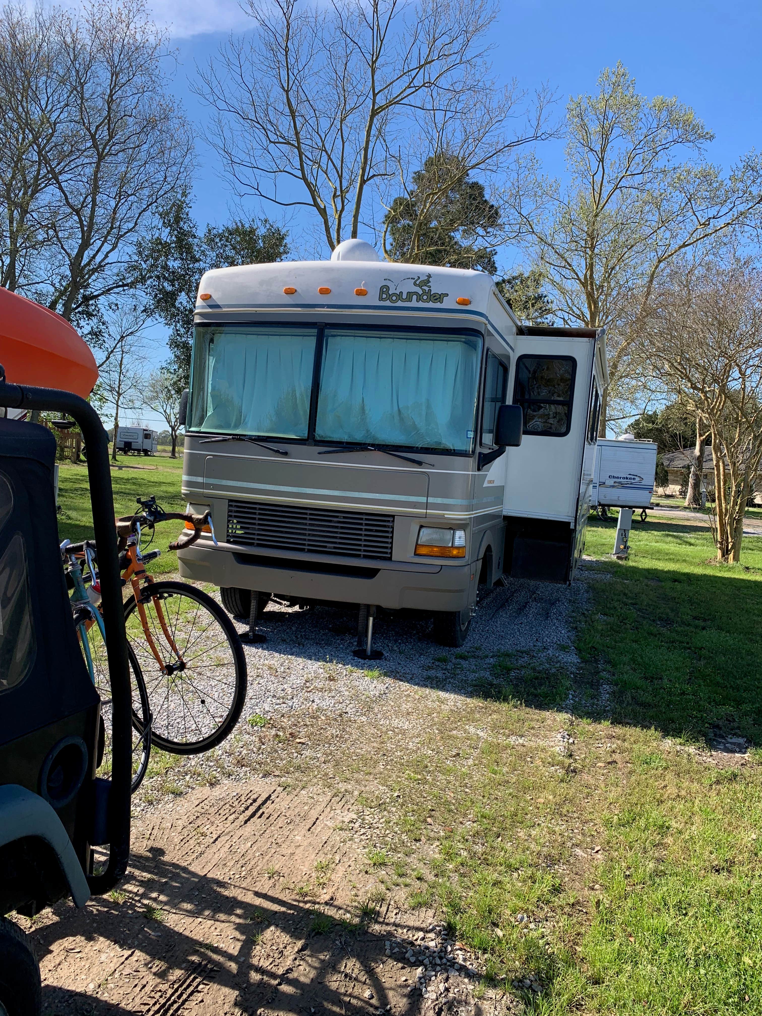 Bounding Around's photo of rv camping at L'Acadie Inn & RV Park near Lecompte, LA