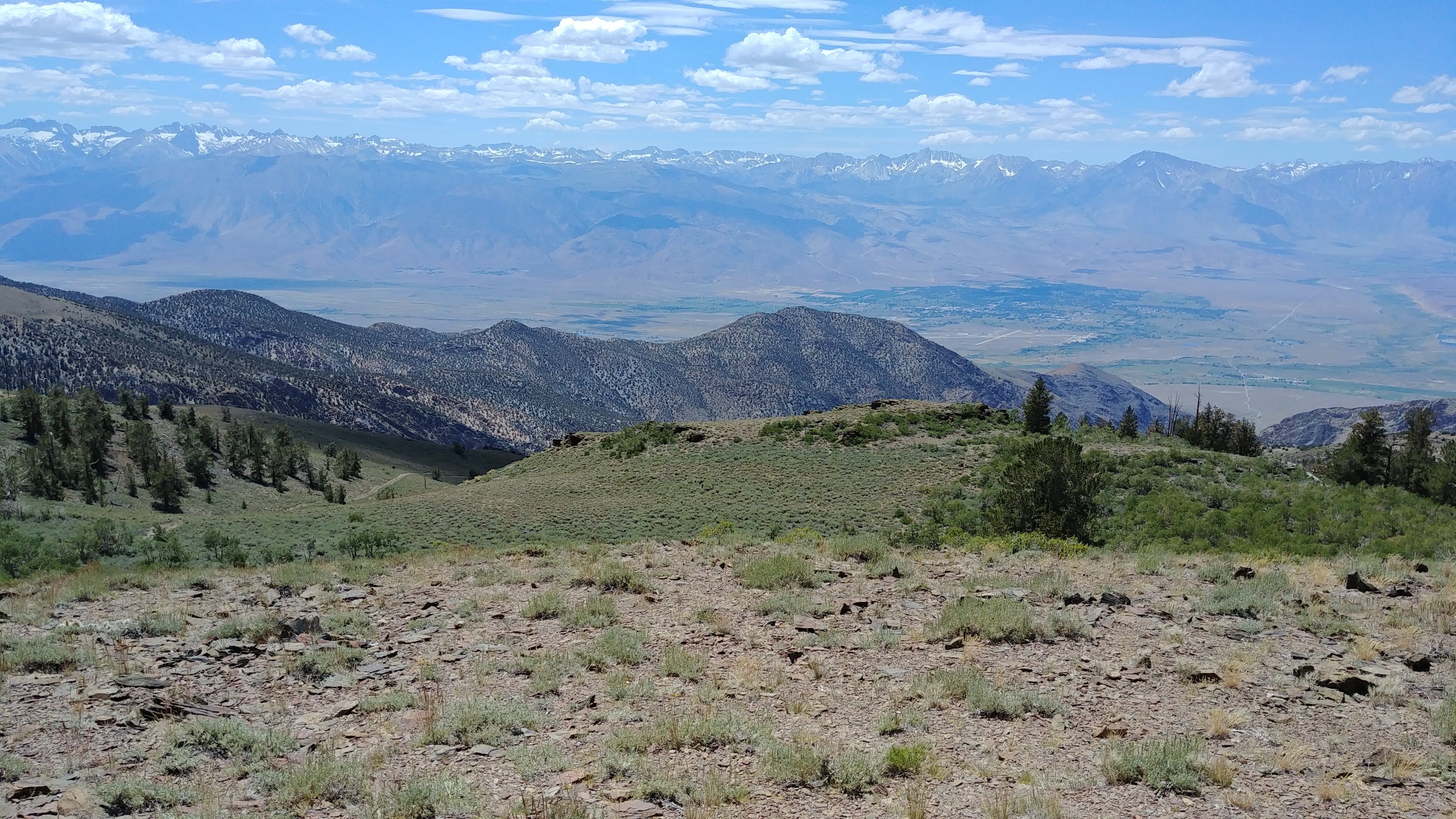 Owens Valley from the Grandview area.