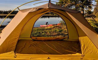 Shari G.'s photo of tent camping at Pine Stream Campsite on the W. Penobscot River near Stacyville, ME