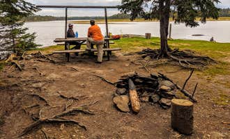 Camping near Shallow Bay: Pine Stream Campsite on the W. Penobscot River, Frenchtown, Maine
