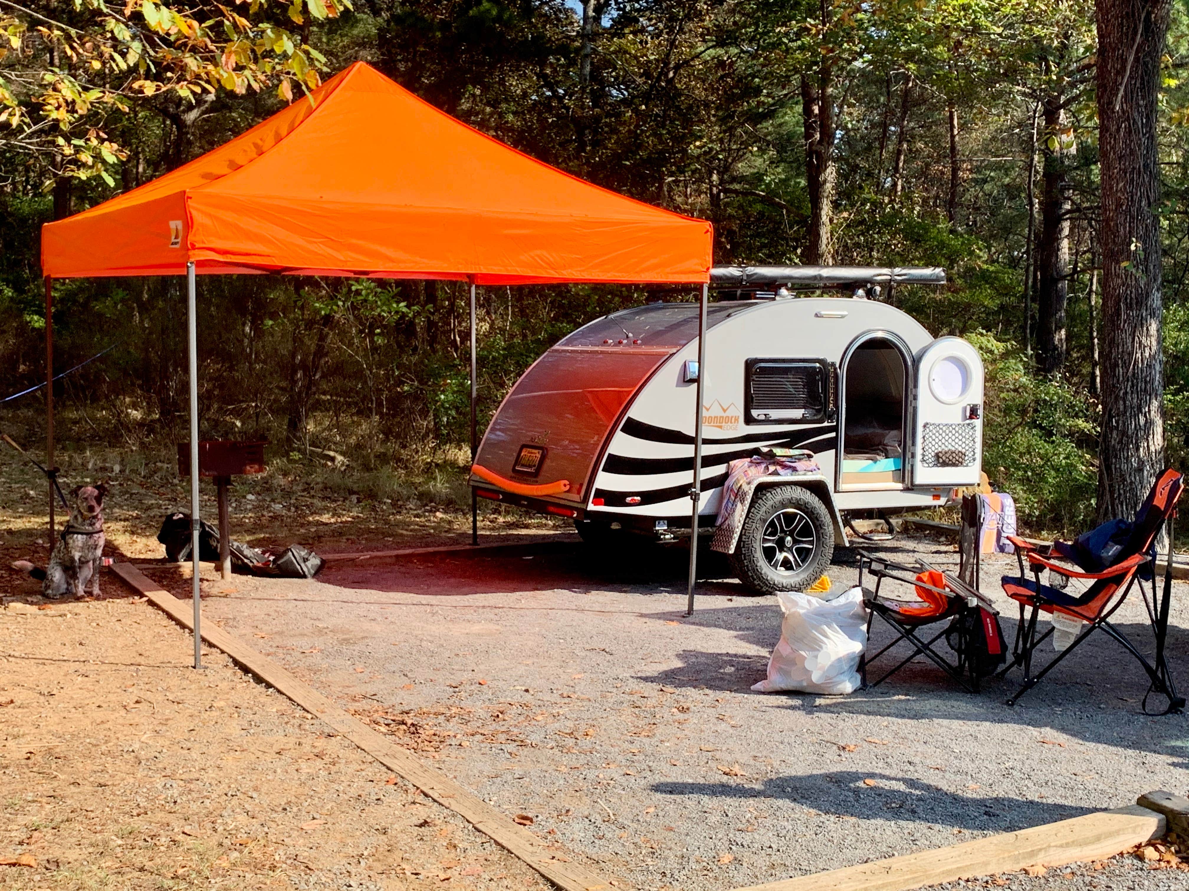 Steve V.'s photo of tent camping at DeSoto State Park Campground near Pisgah, AL