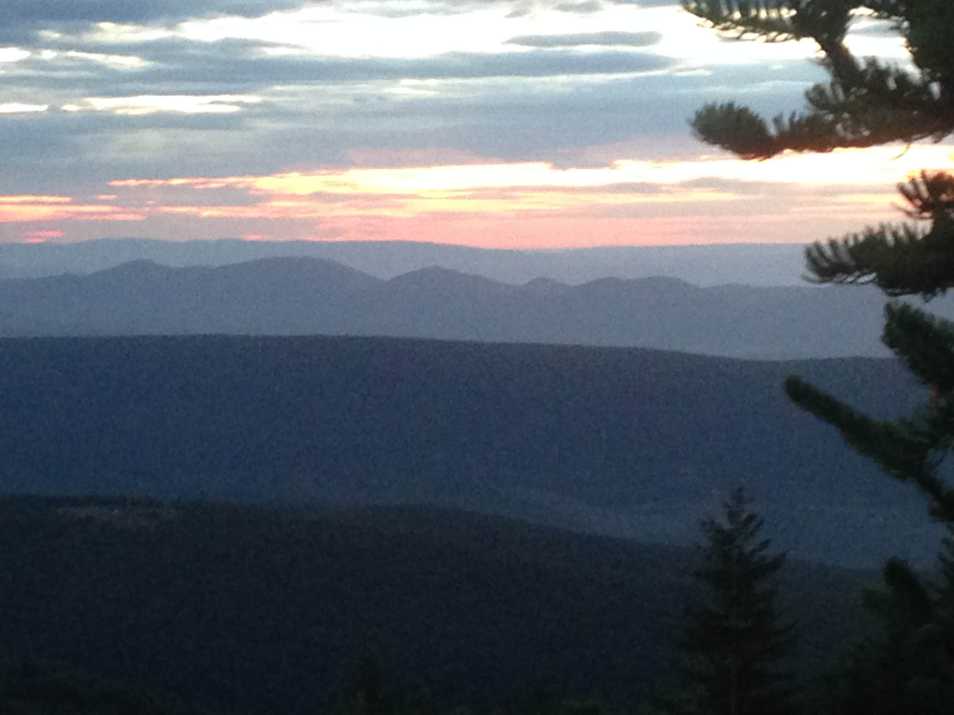 Early morning long mountain views out of WV into the VA Shenandoahs.