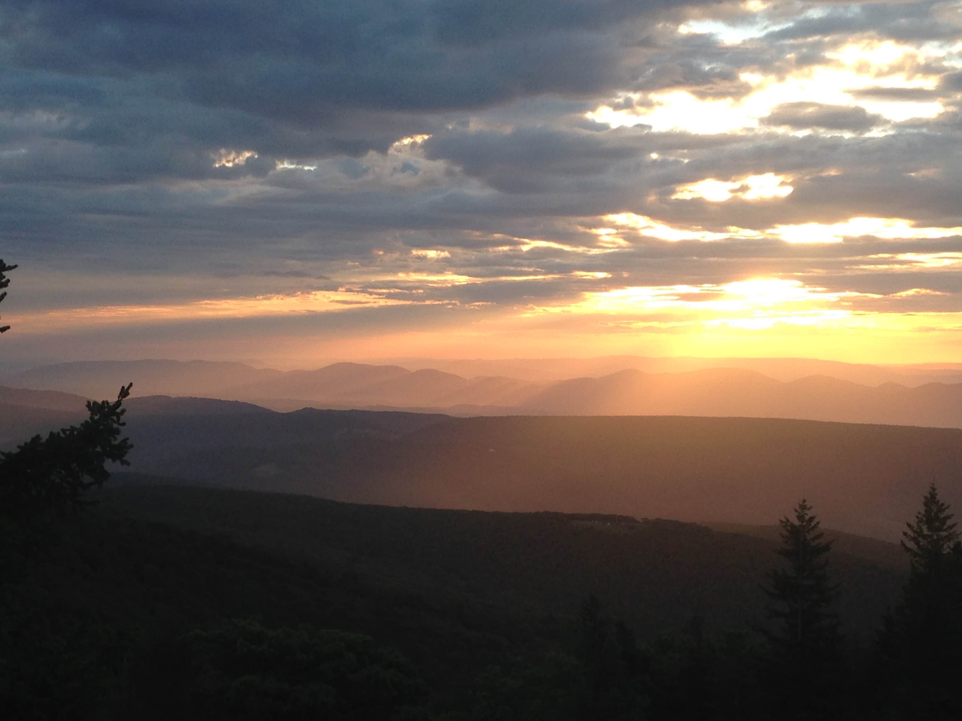 Sunrise over the Shenandoah