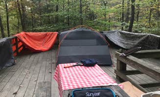 Dave V.'s photo of tent camping at Royal Oak Campground — Hungry Mother State Park near Bastian, VA