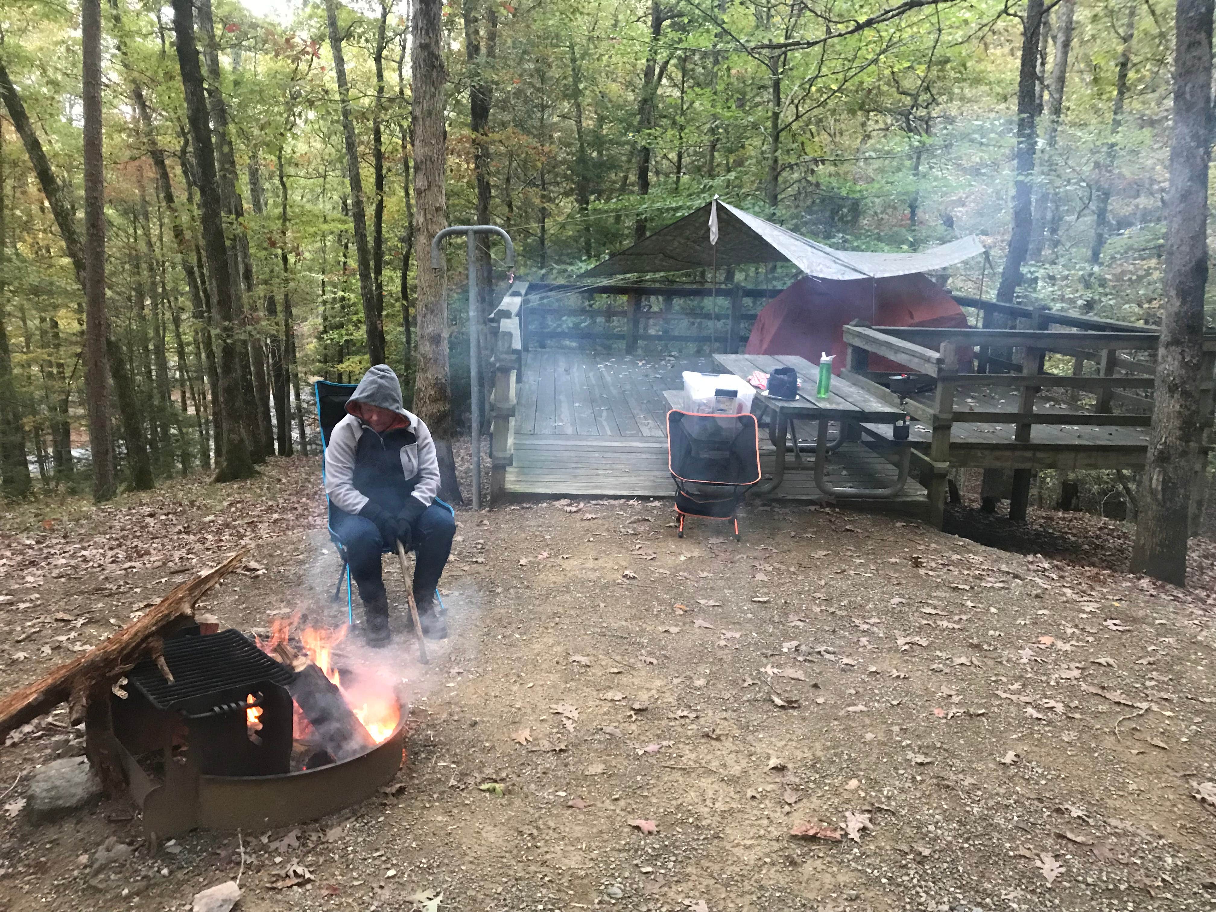 Dave V.'s photo of tent camping at Royal Oak Campground — Hungry Mother State Park near Rosedale, VA