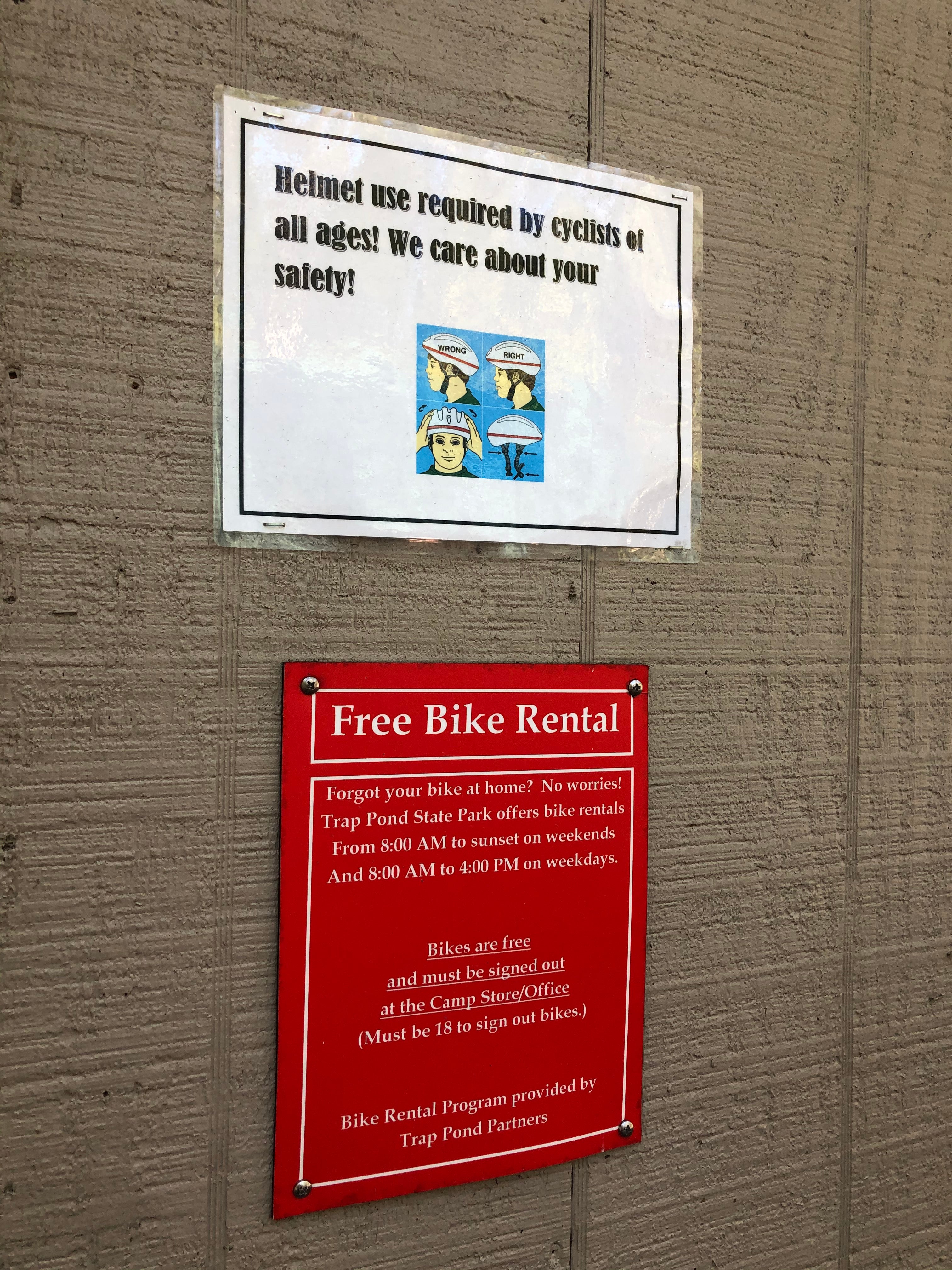 Free bike rental was a nice perk!