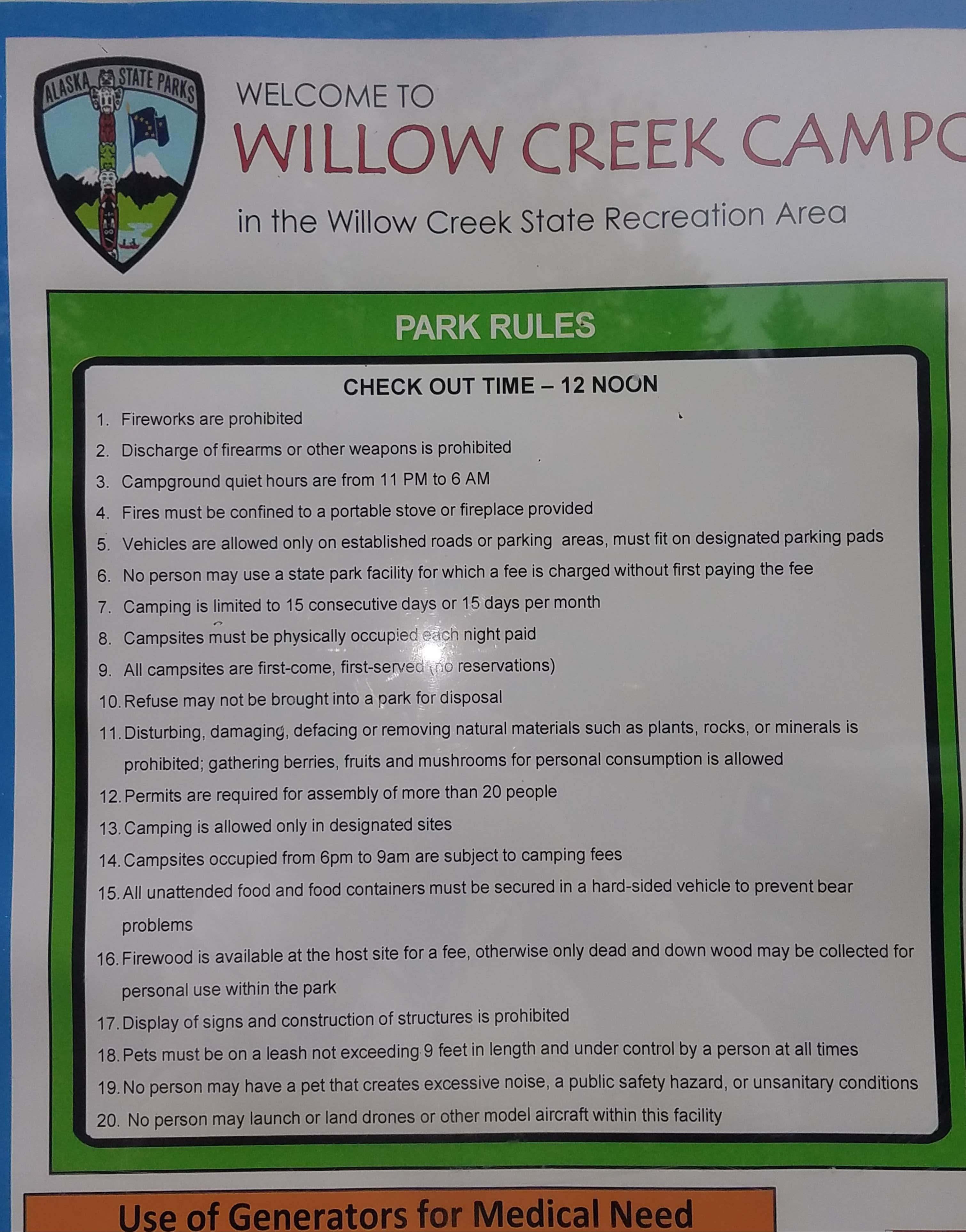 Camper-submitted photo at Willow Creek State Rec Area near Willow, AK