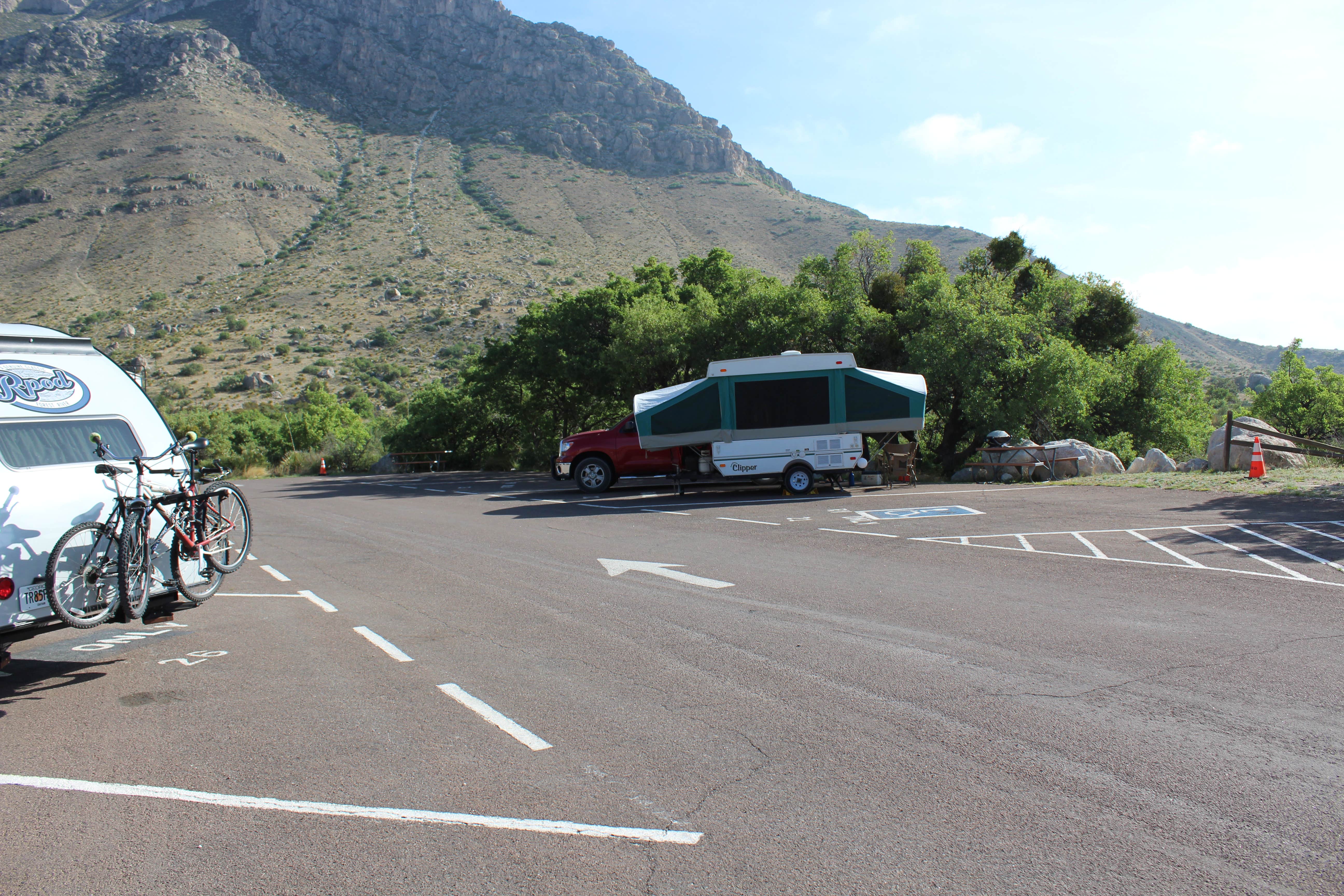 Bounding Around's photo of rv camping at Pine Springs Campground near Guadalupe Mountains National Park