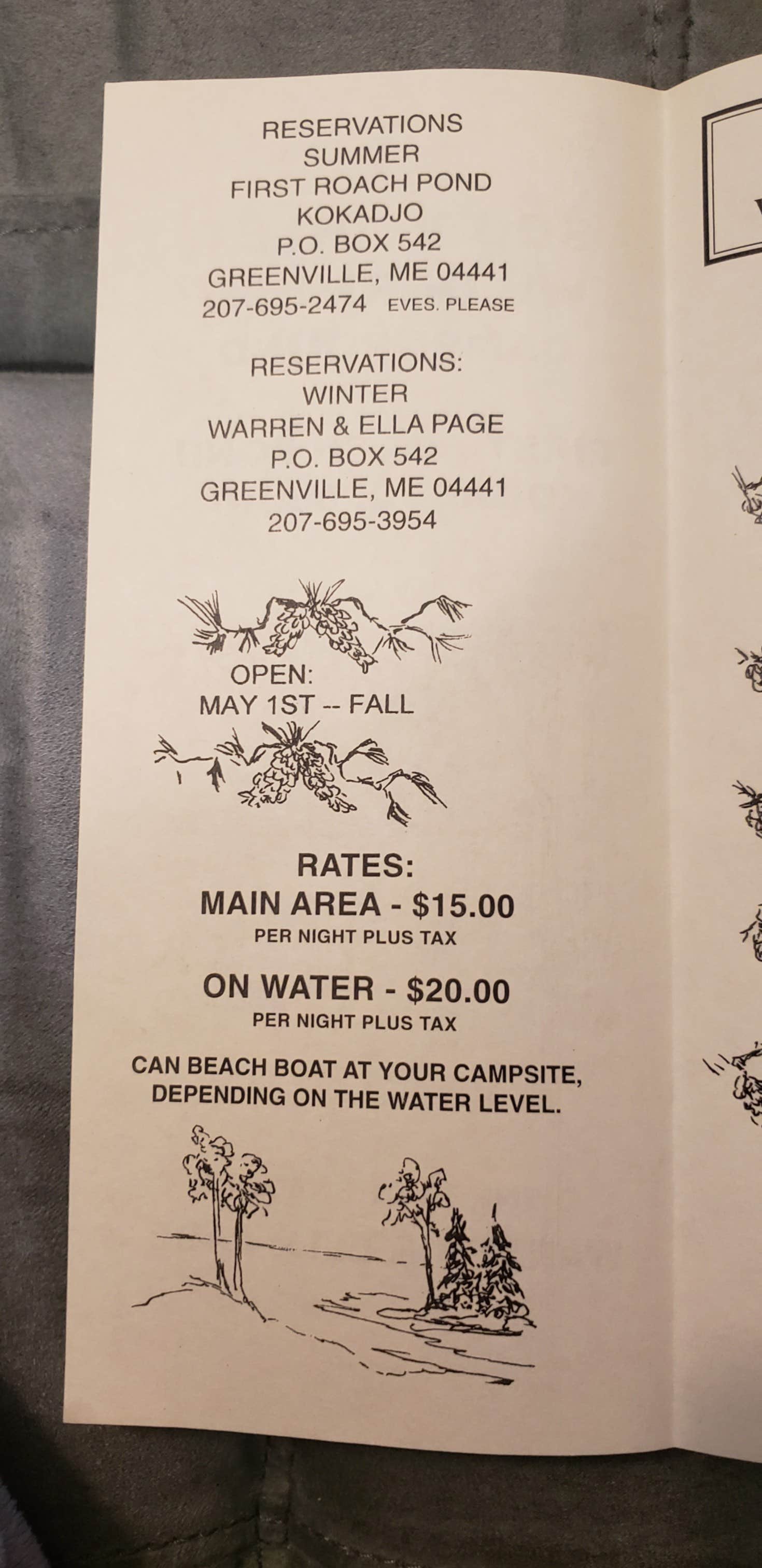 Camper-submitted photo at South Inlet Wilderness Campground near Frenchtown, ME