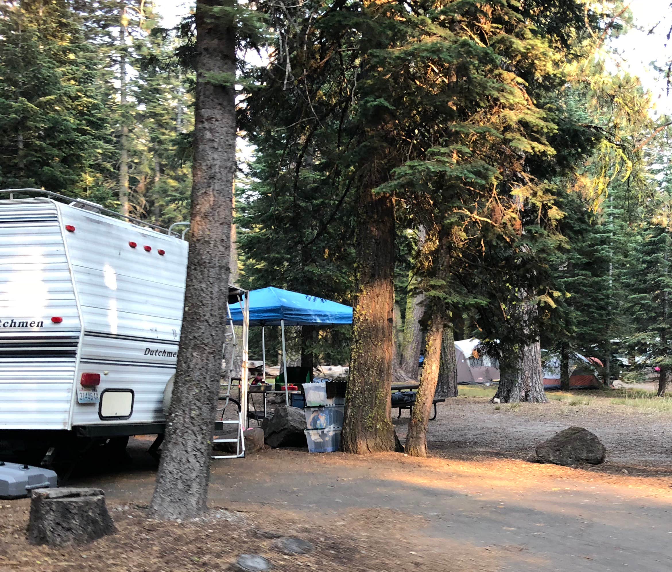 Corinna B.'s photo of rv camping at Manzanita Lake Campground — Lassen Volcanic National Park near Lassen Volcanic National Park