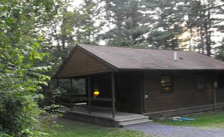 J K.'s photo of a cabin at Hills Creek State Park Campground near Middlebury Center, PA