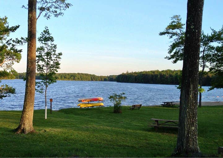 Camper-submitted photo at Pickerel Point Campground — Promised Land State Park near Hewitt, NJ