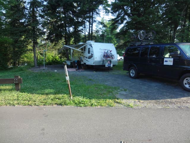 Camper-submitted photo at Pickerel Point Campground — Promised Land State Park near Hewitt, NJ
